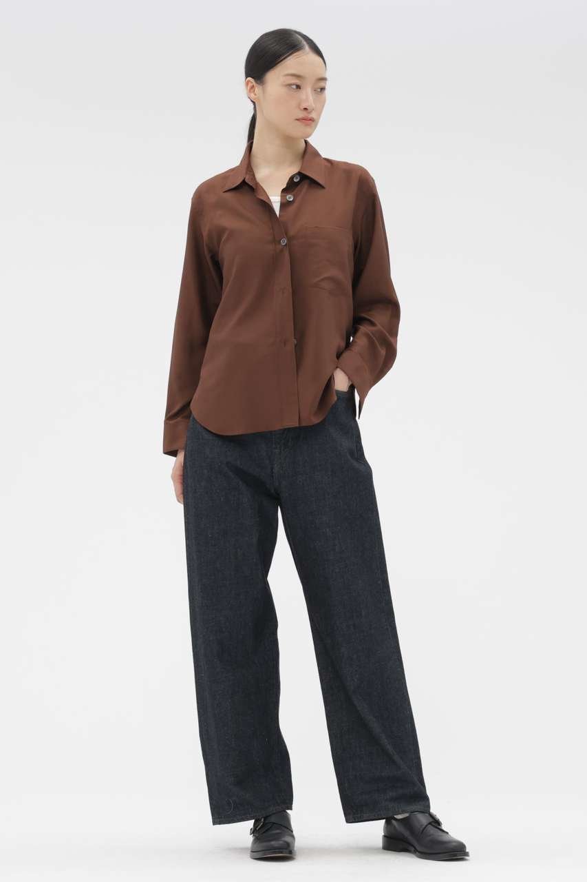 【マーガレットハウエル/MARGARET HOWELL】のMATT SILK SHIRT 人気、トレンドファッション・服の通販 founy(ファニー) 　ファッション　Fashion　レディースファッション　Fashion for Women　トップス・カットソー　Cut & Sew Tops　シャツ・ブラウス・オフィスカジュアル　Elegant Blouses & Button-Ups　シルク　Silk, 100% Silk　スリーブ　Sleeve, Long Sleeve / Short Sleeve　ベーシック　Basic, Essential　ロング　Long, Long-Length　エレガント 上品　Elegant　吸水　Absorbent, Quick-Dry　新作・新入荷　New Arrivals / New In　other-2|ID: prp329100004890737 ipo3291000000036549522