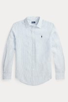 【ラルフローレン/RALPH LAUREN】の【POLO RALPH LAUREN】クラシック フィット ストライプド リネン シャツ ブルー|ID:prp329100004890739
