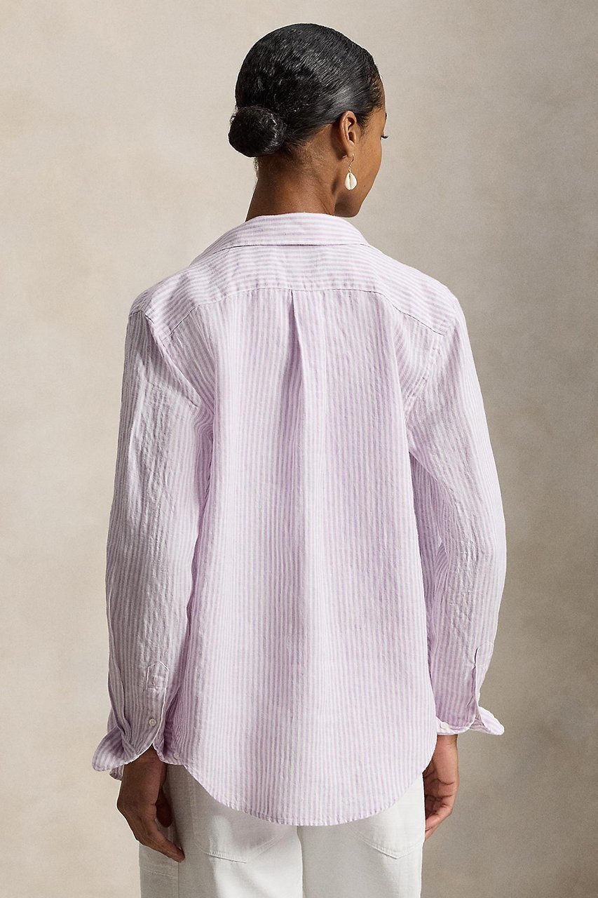 【ラルフローレン/RALPH LAUREN】の【POLO RALPH LAUREN】クラシック フィット ストライプド リネン シャツ 人気、トレンドファッション・服の通販 founy(ファニー) ファッション Fashion レディースファッション Fashion for Women トップス・カットソー Cut & Sew Tops シャツ・ブラウス・オフィスカジュアル Elegant Blouses & Button-Ups クラシック Classic, Timeless Style ストライプ Stripe, Striped Pattern ストレート Straight, Straight Cut スリーブ Sleeve, Long Sleeve / Short Sleeve バランス Balance, Style Balance フィット Fit, Slim Fit プリーツ Pleats, Pleated ボックス Boxy, Box Shape ヨーク Yoke, Yoke Design リネン Linen, Linen Fabric リラックス Relax, Relaxed Fit ロング Long, Long-Length エレガント 上品 Elegant 新作・新入荷 New Arrivals / New In other-4|ID: prp329100004890739 ipo3291000000036549537