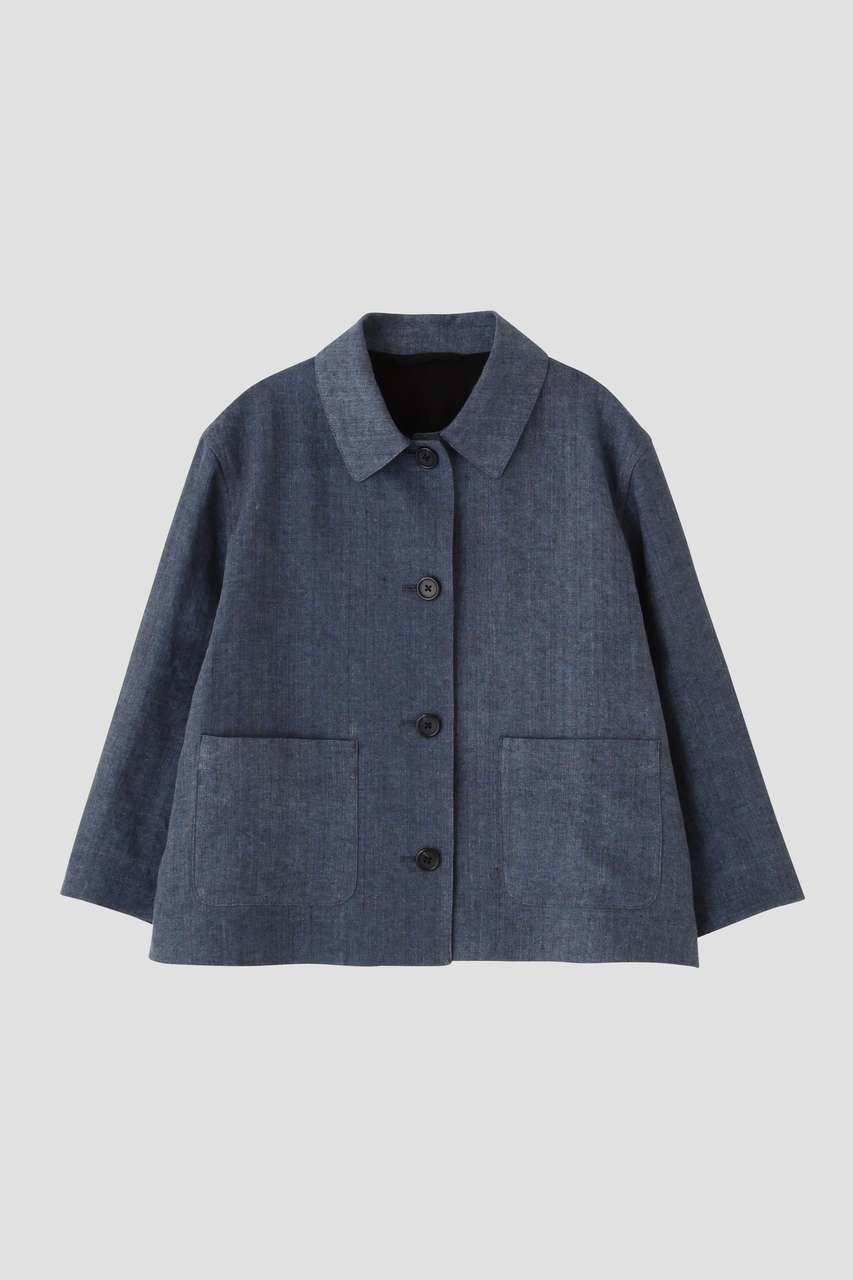 【マーガレットハウエル/MARGARET HOWELL】のFADED LINEN BLOUSON インテリア・キッズ・メンズ・レディースファッション・服の通販 founy(ファニー) ファッション Fashion レディースファッション Fashion for Women アウター Coat / Outerwear Collection レディースジャケット・軽アウター Jackets ブルゾンジャケット・スポーティアウター Blouson Jackets おすすめ Recommended / Our Picks ジャケット Jacket, Outerwear セットアップ Set-Up, Coordinated Outfit テーラード Tailored, Tailored Fit ブルゾン Blouson, Bomber Jacket リネン Linen, Linen Fabric リラックス Relax, Relaxed Fit エレガント 上品 Elegant 夏 Summer 新作・新入荷 New Arrivals / New In ブルー|ID: prp329100004890743 ipo3291000000036549563