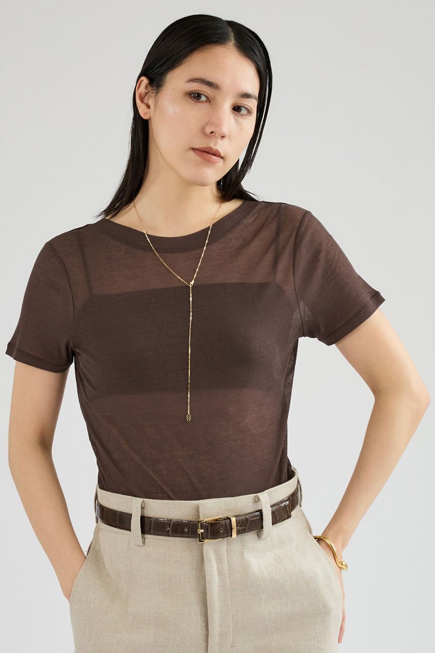 【カオス/Chaos】のノアパティTシャツ インテリア・キッズ・メンズ・レディースファッション・服の通販 founy(ファニー) ファッション Fashion レディースファッション Fashion for Women トップス・カットソー Cut & Sew Tops シャツ・ブラウス・オフィスカジュアル Elegant Blouses & Button-Ups ロングTシャツ・Tシャツ Longline T-Shirts & Tees カットソー・ベーシックTシャツ Cut-and-Sewn Tops / Stretch Tees & Basics シアー Sheer, See-Through ショート Short, Short Length スリーブ Sleeve, Long Sleeve / Short Sleeve パターン Pattern, Design Print フィット Fit, Slim Fit 半袖 Short Sleeve, Half Sleeve 新作・新入荷 New Arrivals / New In 長袖 Long Sleeve, Full Sleeve ブラウン|ID: prp329100004890750 ipo3291000000036549638