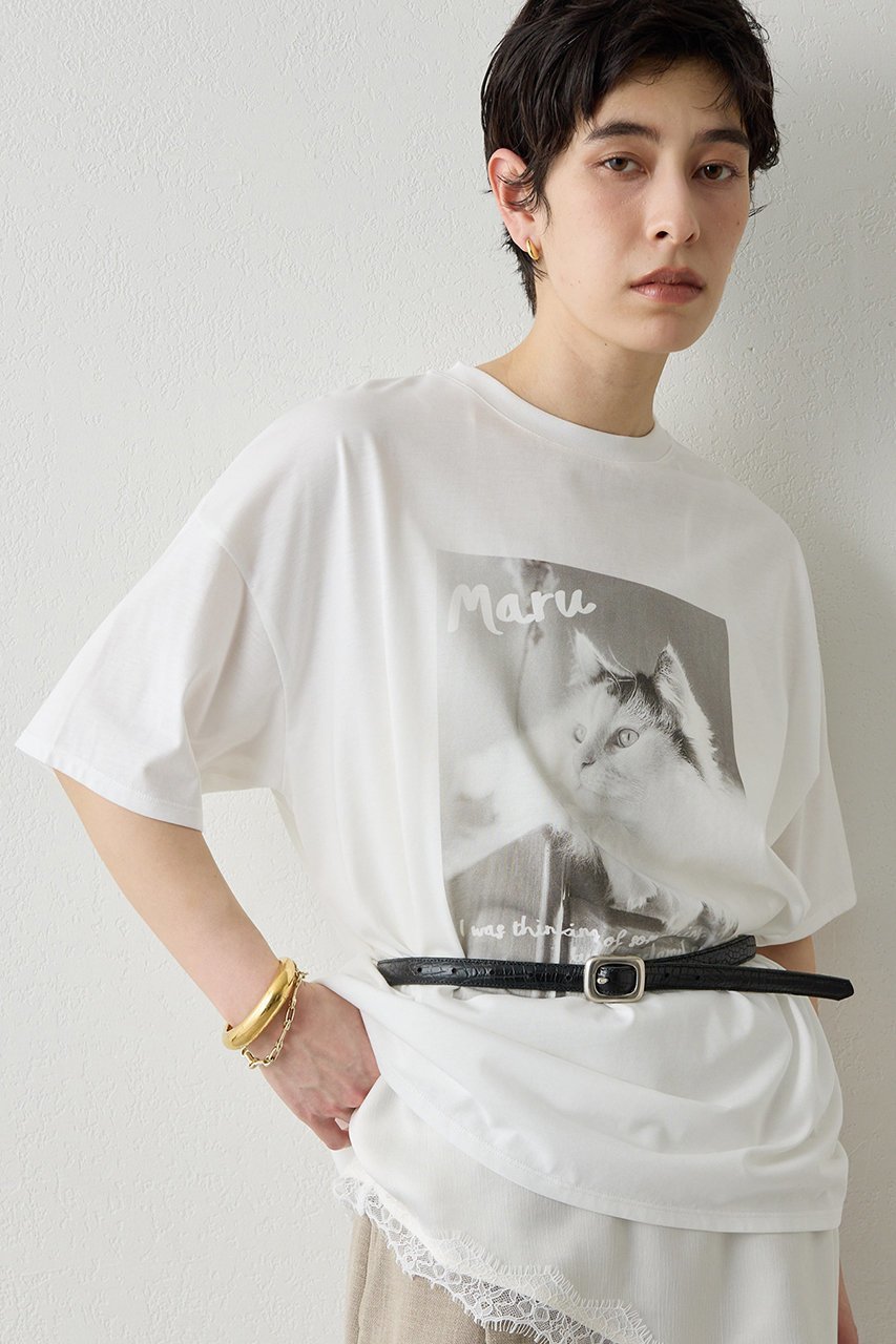 【ウィムガゼット/Whim Gazette】の【THE PAUSE】CATフォトTシャツ 人気、トレンドファッション・服の通販 founy(ファニー) 　ファッション　Fashion　レディースファッション　Fashion for Women　トップス・カットソー　Cut & Sew Tops　シャツ・ブラウス・オフィスカジュアル　Elegant Blouses & Button-Ups　ロングTシャツ・Tシャツ　Longline T-Shirts & Tees　カットソー・ベーシックTシャツ　Cut-and-Sewn Tops / Stretch Tees & Basics　おすすめ　Recommended / Our Picks　カットソー　Cut and Sewn Top　ショート　Short, Short Length　ジャケット　Jacket, Outerwear　スリーブ　Sleeve, Long Sleeve / Short Sleeve　プリント　Print, Printed Pattern　ボトム　Bottoms, Lower Wear　半袖　Short Sleeve, Half Sleeve　新作・新入荷　New Arrivals / New In　 other-1|ID: prp329100004890753 ipo3291000000036549666