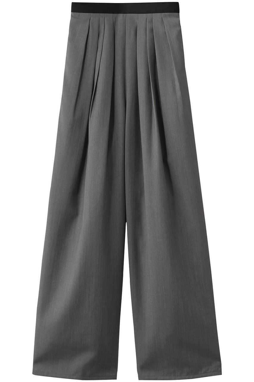 【アルアバイル/allureville】のトリアセサイロタックパンツ インテリア・キッズ・メンズ・レディースファッション・服の通販 founy(ファウニー) 　ファッション　Fashion　レディースファッション　Fashion for Women　パンツ　Pants & Trousers　おすすめ　Recommended / Our Picks　アシンメトリー　Asymmetrical Style　サマー　Summer, Summer Style　シアー　Sheer, See-Through　ジャケット　Jacket, Outerwear　ストレート　Straight, Straight Cut　セットアップ　Set-Up, Coordinated Outfit　グレー|ID: prp329100004890778 ipo3291000000036906249