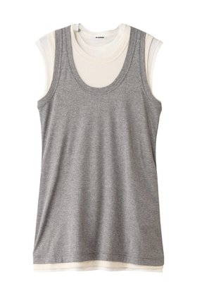 【ジル サンダー/JIL SANDER】 【JIL SANDER+】KIT レイヤードタンクトップ人気、トレンドファッション・服の通販 founy(ファニー) ファッション Fashion レディースファッション Fashion for Women トップス・カットソー Cut & Sew Tops キャミソール&ノースリーブ Camisoles & Sleeveless Tops シャツ・ブラウス・オフィスカジュアル Elegant Blouses & Button-Ups ロングTシャツ・Tシャツ Longline T-Shirts & Tees カットソー・ベーシックTシャツ Cut-and-Sewn Tops / Stretch Tees & Basics キャミソール Camisole, Spaghetti Strap Top シンプル Simple, Minimal タンク Tank Top, Sleeveless Top ベーシック Basic, Essential |ID:prp329100004890860