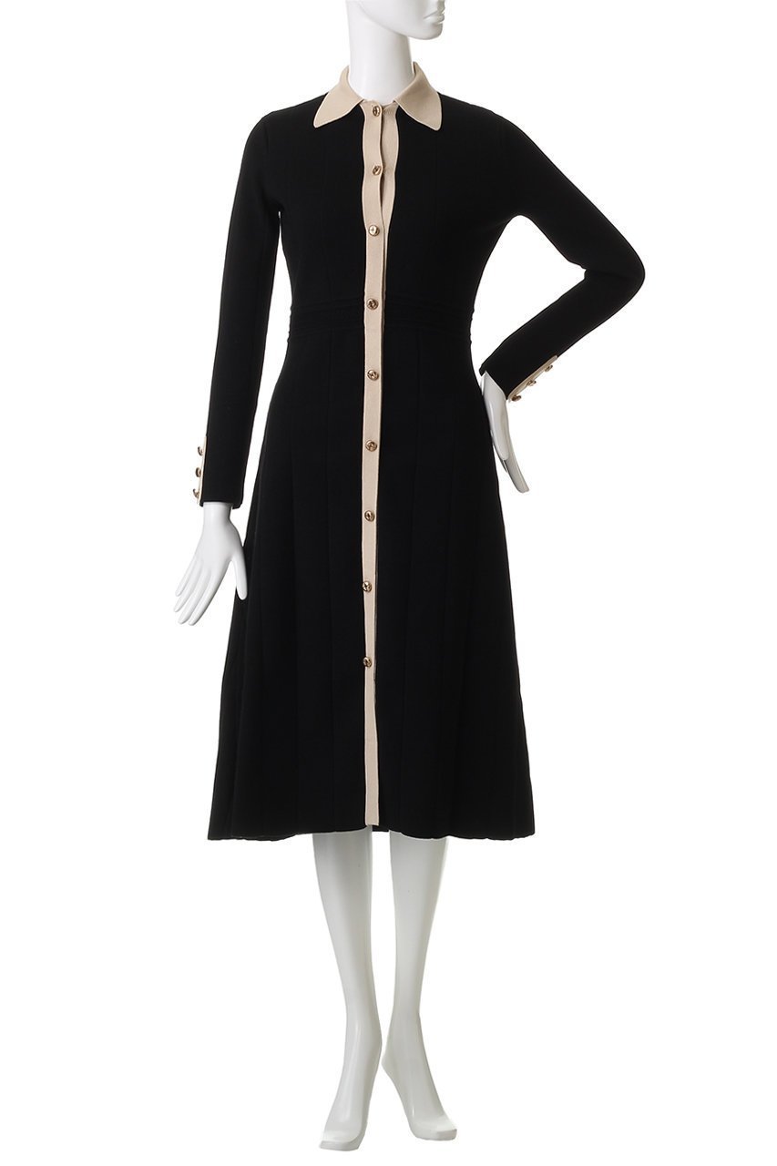 【コルコバード/CORCOVADO】のSNOWY総針編みバイカラードレス 人気、トレンドファッション・服の通販 founy(ファニー) 　ファッション　Fashion　レディースファッション　Fashion for Women　ワンピース　Dresses　フォーマル・パーティードレス・結婚式用ドレス　Elegant & Casual Dresses　チュニック　Tunic Tops & Dresses　カーディガン　Cardigan, Knitwear　チュニック　Tunic, Long Top　ロング　Long, Long-Length　人気　Popular, Best Seller　other-6|ID: prp329100004890885 ipo3291000000036555871