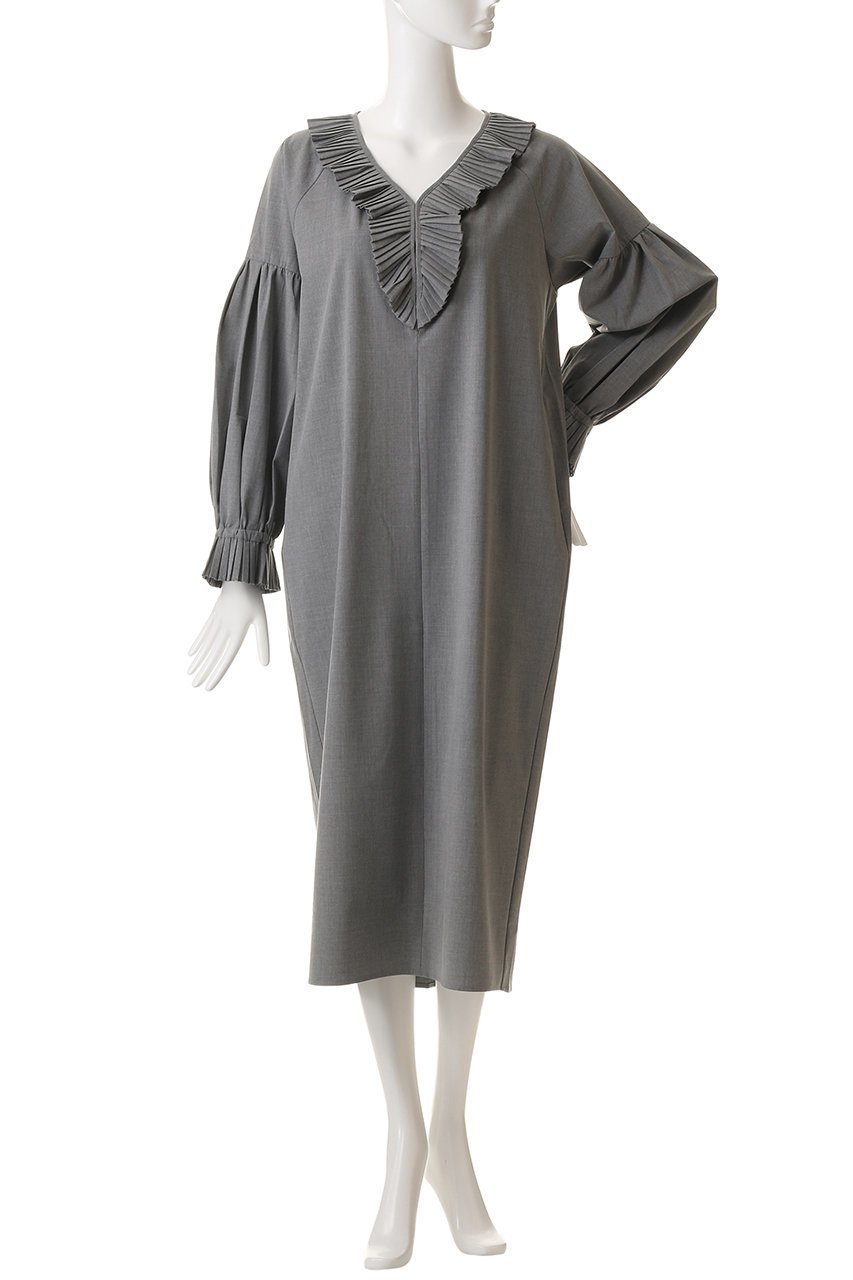 【マリリンムーン/MARILYN MOON】のプリーツジャボドレス 人気、トレンドファッション・服の通販 founy(ファニー) 　ファッション　Fashion　レディースファッション　Fashion for Women　ワンピース　Dresses　フォーマル・パーティードレス・結婚式用ドレス　Elegant & Casual Dresses　チュニック　Tunic Tops & Dresses　おすすめ　Recommended / Our Picks　なめらか　Smooth, Silky Texture　オケージョン　Occasion Wear　カーディガン　Cardigan, Knitwear　クラシック　Classic, Timeless Style　コンパクト　Compact, Small Size　ジャケット　Jacket, Outerwear　ストレッチ　Stretch, Stretchy Fabric　チュニック　Tunic, Long Top　フリル　Frill, Ruffle　プリーツ　Pleats, Pleated　モダン　Modern, Contemporary　ロング　Long, Long-Length　other-2|ID: prp329100004890902 ipo3291000000036556053