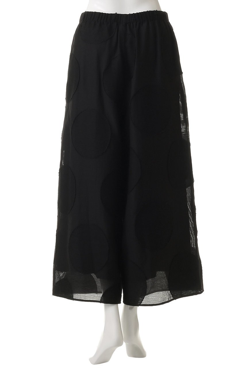 【プレインピープル/PLAIN PEOPLE】のビッグドットワイドクロップドパンツ 人気、トレンドファッション・服の通販 founy(ファニー) 　ファッション　Fashion　レディースファッション　Fashion for Women　パンツ　Pants & Trousers　コンパクト　Compact, Small Size　ドット　Polka Dot, Dot Pattern　バランス　Balance, Style Balance　フレア　Flare, Flared　モダン　Modern, Contemporary　ワイド　Wide, Wide Fit　other-4|ID: prp329100004890904 ipo3291000000036556070