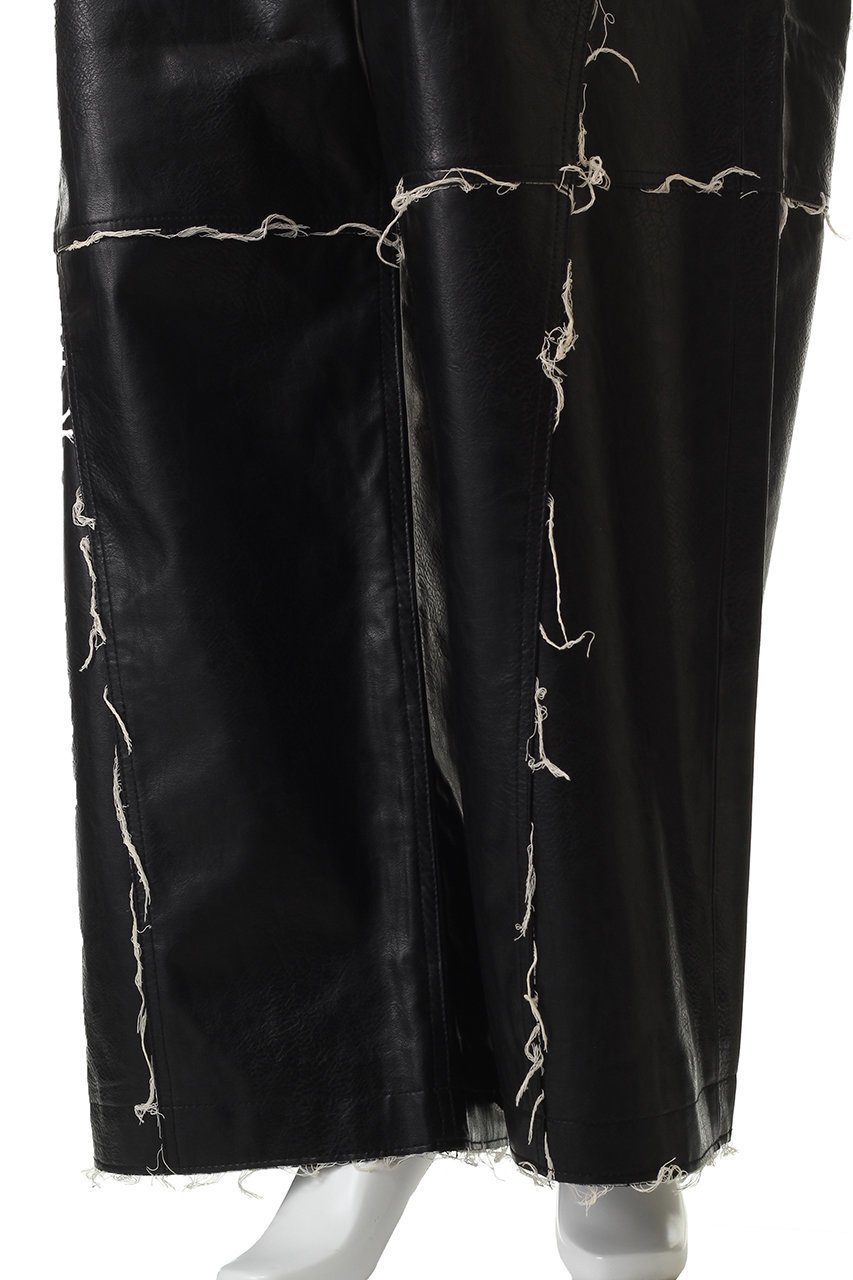 【メゾンスペシャル/MAISON SPECIAL】の【UNISEX】フリンジ切リ替エアーティフィシャルレザーパンツ 人気、トレンドファッション・服の通販 founy(ファニー) ファッション Fashion レディースファッション Fashion for Women パンツ Pants & Trousers ユニセックス Unisex, Genderless ストレッチ Stretch, Stretchy Fabric フェイクレザー Faux Leather, PU Leather フリンジ Fringe, Tassel リアル Real, Realistic other-6|ID: prp329100004890910 ipo3291000000036556155