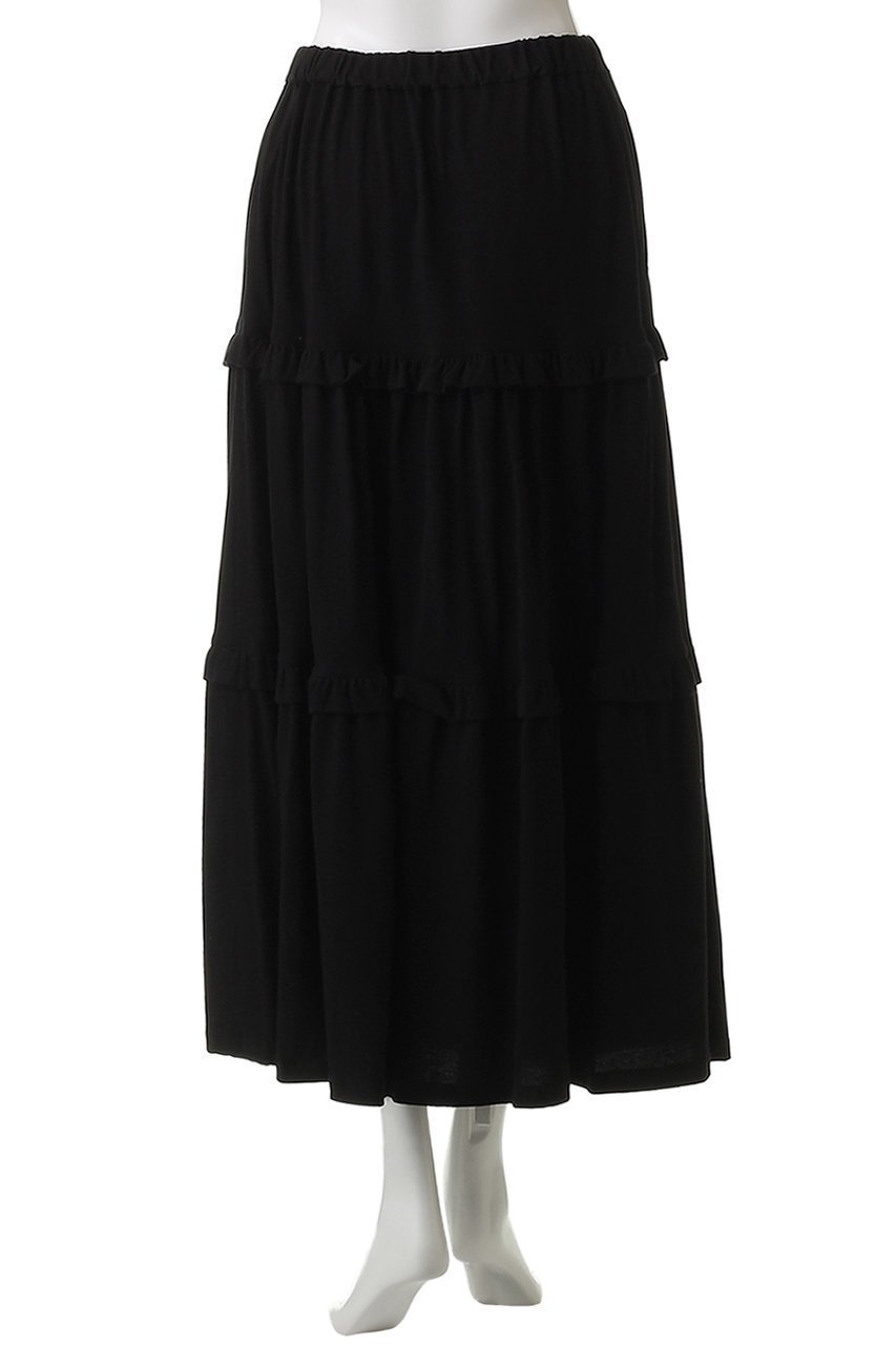 【ビリティス ディセッタン/Bilitis dix-sept ans】のフリルティアードスカート 人気、トレンドファッション・服の通販 founy(ファニー) 　ファッション　Fashion　レディースファッション　Fashion for Women　スカート　Skirts　ティアードスカート　Tiered Skirts　ロングスカート　Long Skirts / Maxi & Midi Skirts　スウェット / スエット　Sweatshirt, Sweatwear　ティアード　Tiered, Tiered Style　フリル　Frill, Ruffle　マキシ　Maxi, Full Length　ロング　Long, Long-Length　エレガント 上品　Elegant　other-4|ID: prp329100004890915 ipo3291000000036556197