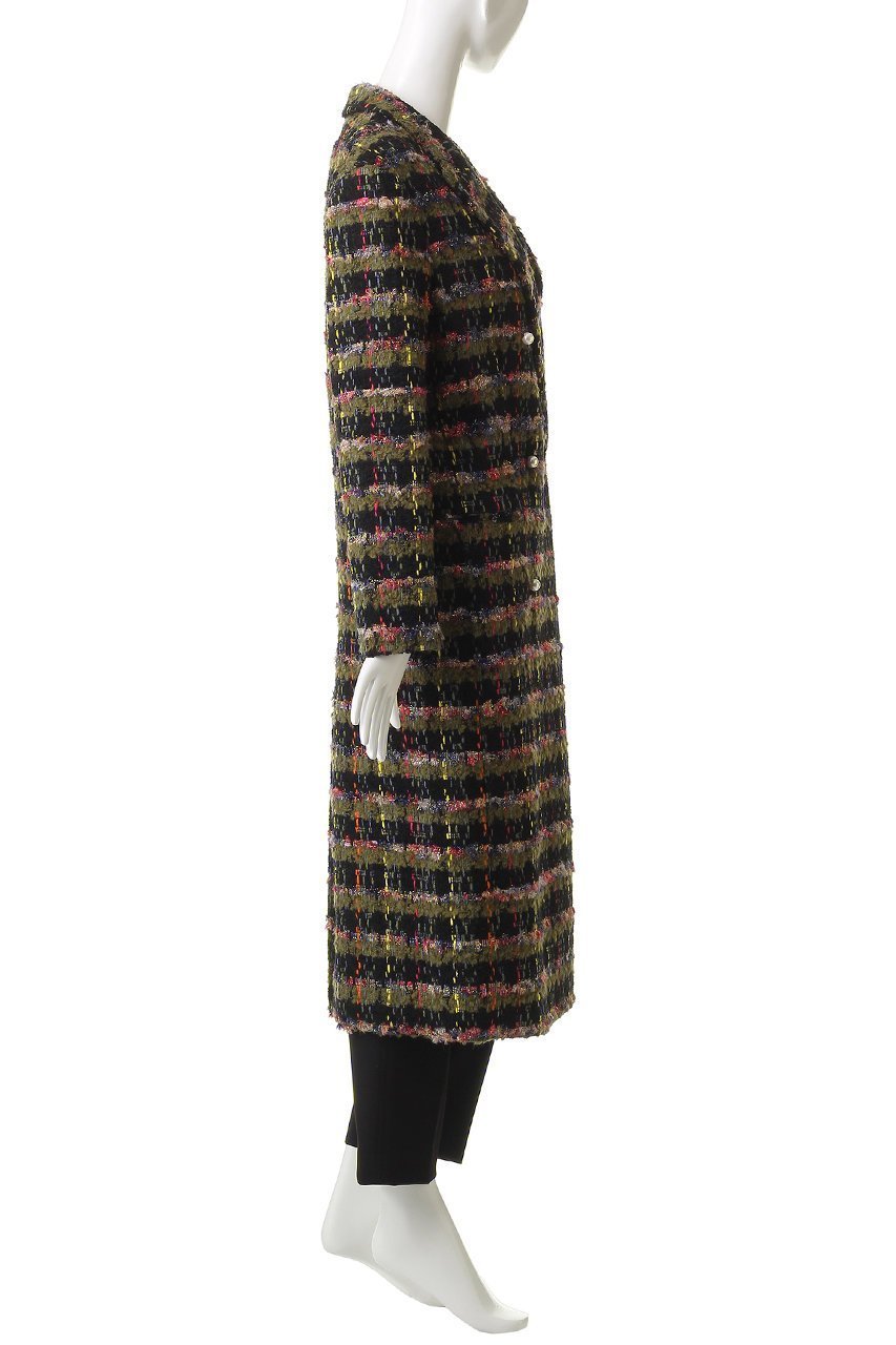 【マディソンブルー/MADISONBLUE】のPEARL CHESTER COAT TWEED チェスターコート 大人の最旬トレンドファッション＆コーディネート founy(ファウニー) 　ファッション　Fashion　レディースファッション　Fashion for Women　アウター　Coat / Outerwear Collection　コート・ロングコート・ピーコート　Long Coats, Peacoats & More　チェスターコート・ロング丈アウター　Chester Coats / Chesterfield Long Coats　チェスターコート　Chester Coat, Long Coat　ツイード　Twill, Twill Weave　デニム　Denim, Jeans Material　フランス　France, French　ミックス　Mix, Mixed Style　ミリタリー　Military, Army Style　リュクス　Luxury, Elegant, High-End, Chic　ロング　Long, Long-Length　エレガント 上品　Elegant　other-3|ID: prp329100004890921 ipo3291000000036957660