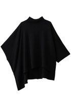 【ミズイロ インド/mizuiro ind】のポンチョライクプルオーバー 人気、トレンドファッション・服の通販 founy(ファニー) ファッション Fashion レディースファッション Fashion for Women トップス・カットソー Cut & Sew Tops ニット Knit Tops & Sweaters カジュアルプルオーバー・ニットトップス Pullovers & Knit Tops / Casual Pullovers アシンメトリー Asymmetrical Style シンプル Simple, Minimal ハイネック High Neck, Mock Neck バランス Balance, Style Balance ボトム Bottoms, Lower Wear エレガント 上品 Elegant thumbnail black|ID: prp329100004890925 ipo3291000000036556277