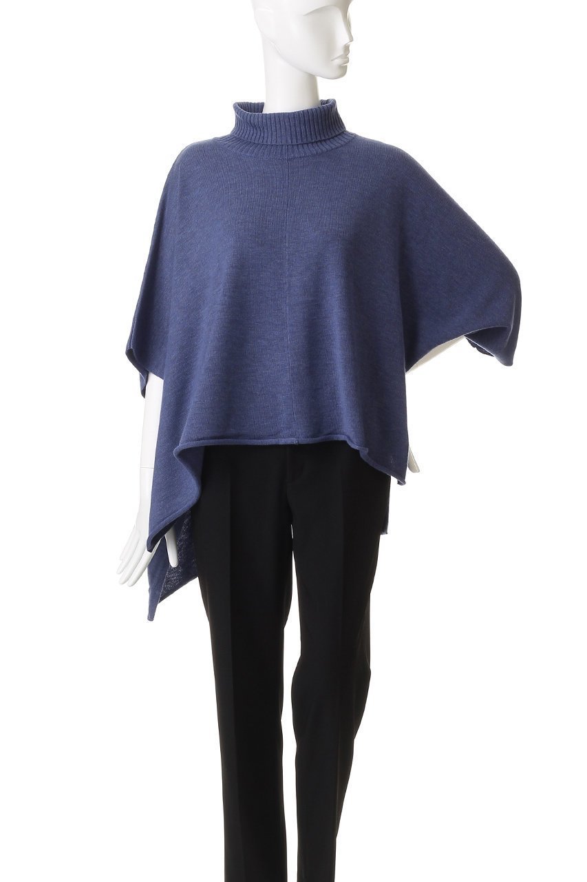 【ミズイロ インド/mizuiro ind】のポンチョライクプルオーバー 人気、トレンドファッション・服の通販 founy(ファニー) 　ファッション　Fashion　レディースファッション　Fashion for Women　トップス・カットソー　Cut & Sew Tops　ニット　Knit Tops & Sweaters　カジュアルプルオーバー・ニットトップス　Pullovers & Knit Tops / Casual Pullovers　アシンメトリー　Asymmetrical Style　シンプル　Simple, Minimal　ハイネック　High Neck, Mock Neck　バランス　Balance, Style Balance　ボトム　Bottoms, Lower Wear　エレガント 上品　Elegant　other-2|ID: prp329100004890925 ipo3291000000036556278