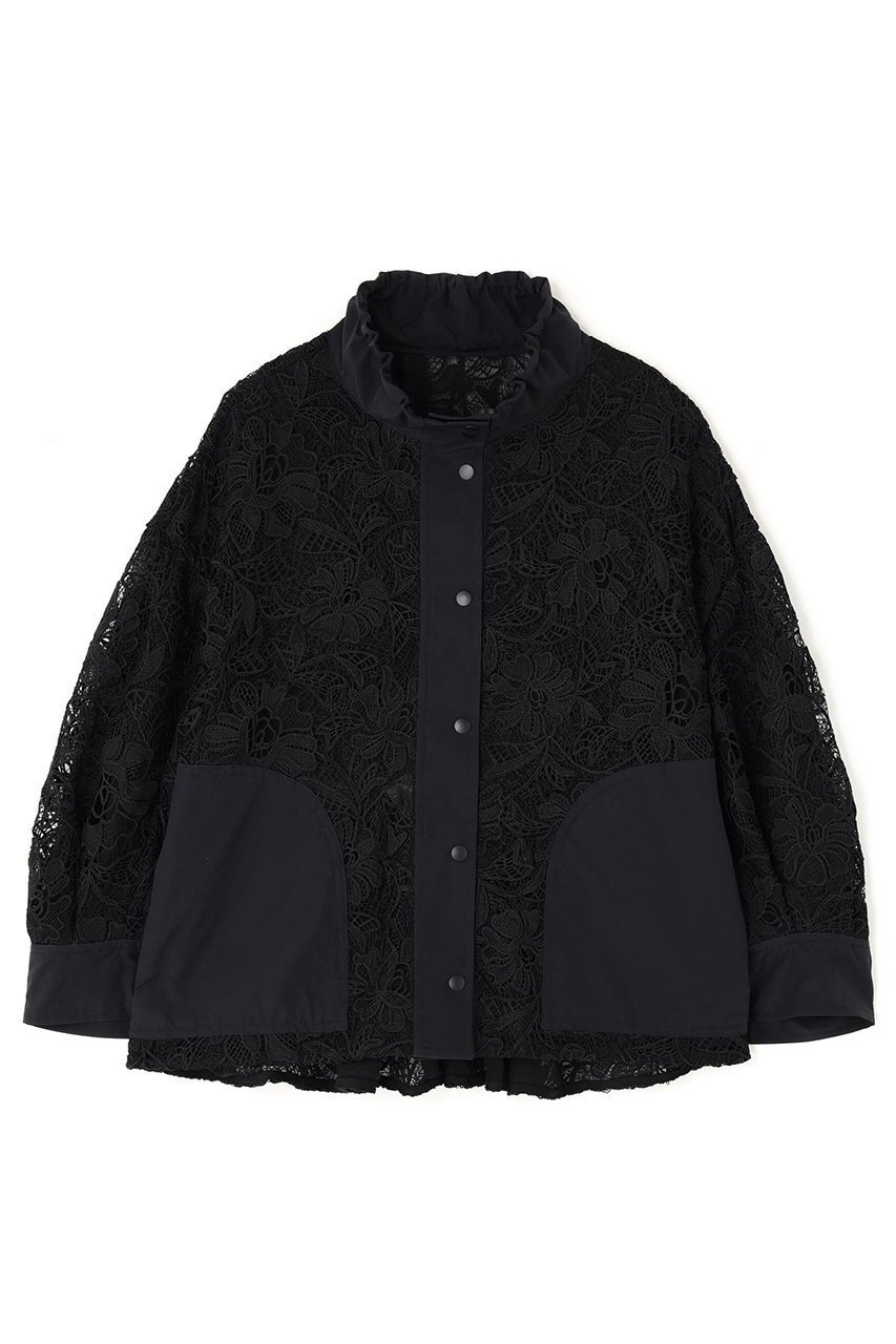 【アドーア/ADORE】のナイロンダンプ×レースブルゾン インテリア・キッズ・メンズ・レディースファッション・服の通販 founy(ファウニー) 　ファッション　Fashion　レディースファッション　Fashion for Women　アウター　Coat / Outerwear Collection　レディースジャケット・軽アウター　Jackets　ブルゾンジャケット・スポーティアウター　Blouson Jackets　おすすめ　Recommended / Our Picks　ジャケット　Jacket, Outerwear　セットアップ　Set-Up, Coordinated Outfit　フェミニン　Feminine, Girly　ブルゾン　Blouson, Bomber Jacket　ペプラム　Peplum, Flared Hem　レース　Lace, Lace Fabric　ブラック|ID: prp329100004890931 ipo3291000000036890986