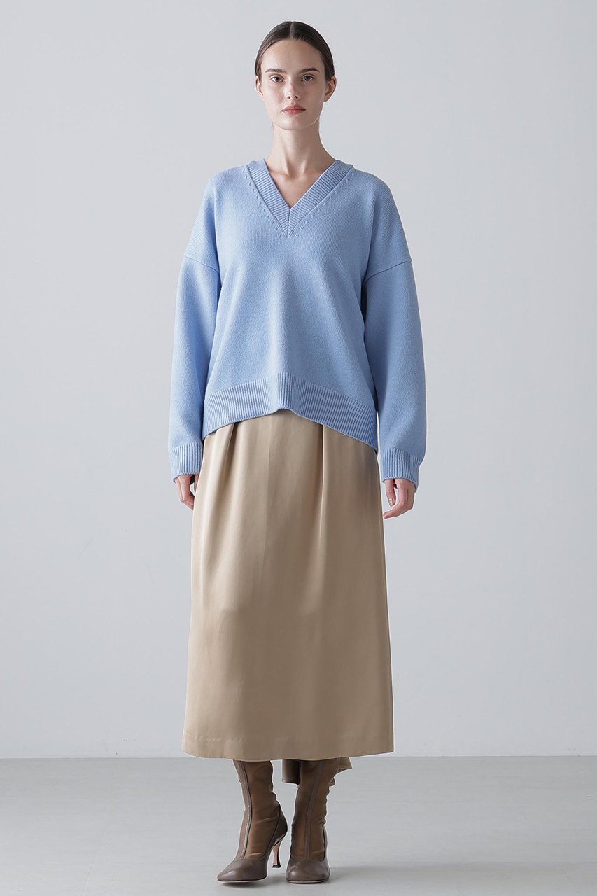 【アドーア/ADORE】のウールカシミヤニット 人気、トレンドファッション・服の通販 founy(ファニー) 　ファッション　Fashion　レディースファッション　Fashion for Women　トップス・カットソー　Cut & Sew Tops　ニット　Knit Tops & Sweaters　カジュアルプルオーバー・ニットトップス　Pullovers & Knit Tops / Casual Pullovers　シンプル　Simple, Minimal　ドレープ　Drape, Draping Fabric　リラックス　Relax, Relaxed Fit　other-3|ID: prp329100004890932 ipo3291000000036556348