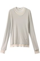【ジル サンダー/JIL SANDER】の【JIL SANDER+】KIT レイヤード ロングスリーブTシャツ 人気、トレンドファッション・服の通販 founy(ファニー) ファッション Fashion レディースファッション Fashion for Women トップス・カットソー Cut & Sew Tops シャツ・ブラウス・オフィスカジュアル Elegant Blouses & Button-Ups ロングTシャツ・Tシャツ Longline T-Shirts & Tees カットソー・ベーシックTシャツ Cut-and-Sewn Tops / Stretch Tees & Basics コンパクト Compact, Small Size ショート Short, Short Length シンプル Simple, Minimal スリーブ Sleeve, Long Sleeve / Short Sleeve フィット Fit, Slim Fit ボトム Bottoms, Lower Wear ロング Long, Long-Length thumbnail ポラー|ID: prp329100004890935 ipo3291000000036556375