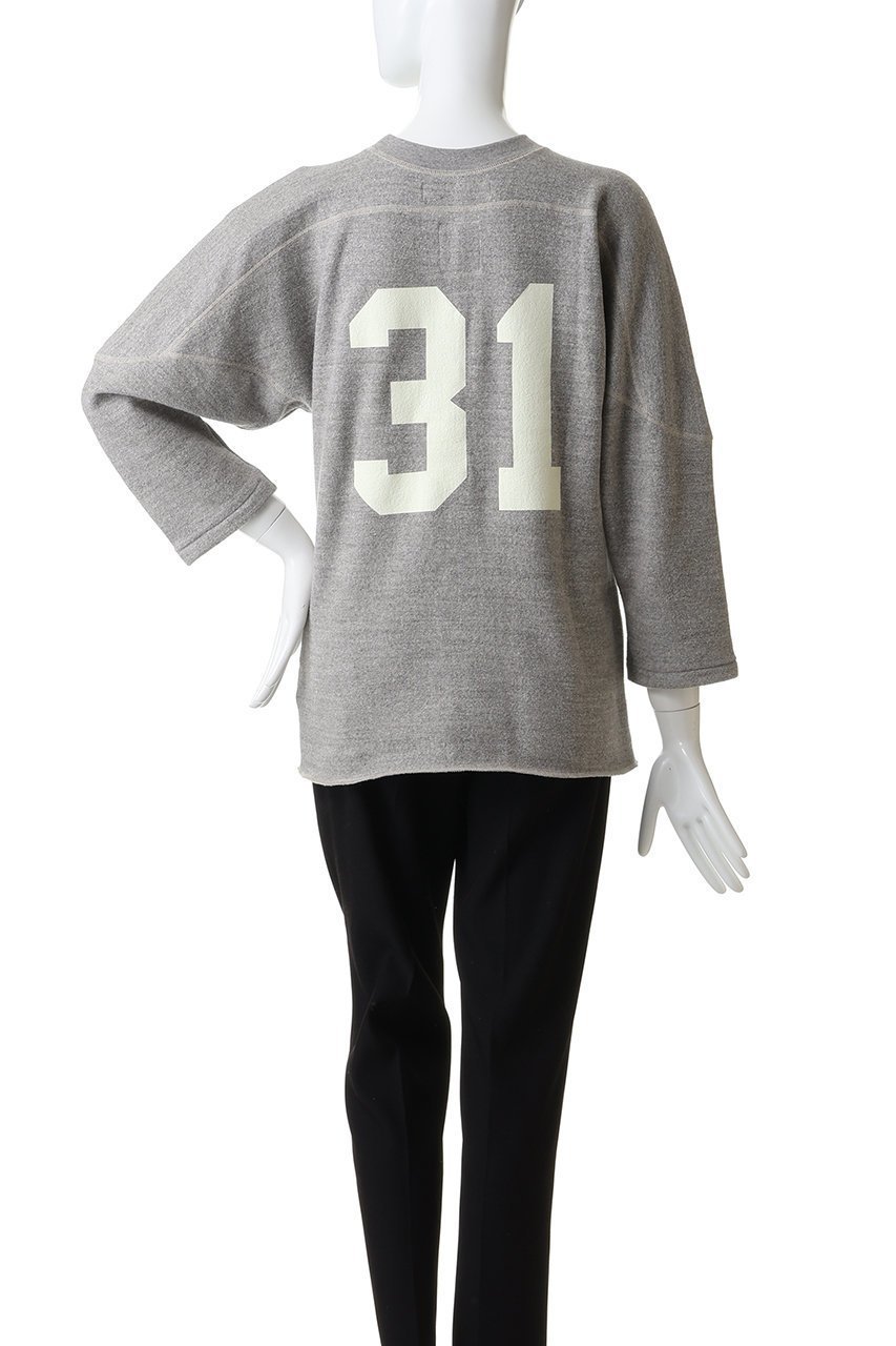 【マディソンブルー/MADISONBLUE】のFOOTBALL TEE SWEAT フットボールTシャツ 人気、トレンドファッション・服の通販 founy(ファニー) 　ファッション　Fashion　レディースファッション　Fashion for Women　トップス・カットソー　Cut & Sew Tops　シャツ・ブラウス・オフィスカジュアル　Elegant Blouses & Button-Ups　レディースパーカー・カジュアルフーディー　Casual Hoodies & Sweatshirts　ロングTシャツ・Tシャツ　Longline T-Shirts & Tees　スウェット・クルーネックトップス　Sweatshirts & Crewnecks / Relaxed Fit Sweat Tops　カットソー・ベーシックTシャツ　Cut-and-Sewn Tops / Stretch Tees & Basics　おすすめ　Recommended / Our Picks　スウェット / スエット　Sweatshirt, Sweatwear　スポーティ　Sporty, Casual Athletic　スリーブ　Sleeve, Long Sleeve / Short Sleeve　セットアップ　Set-Up, Coordinated Outfit　プリント　Print, Printed Pattern　ロング　Long, Long-Length　other-4|ID: prp329100004890941 ipo3291000000036556422