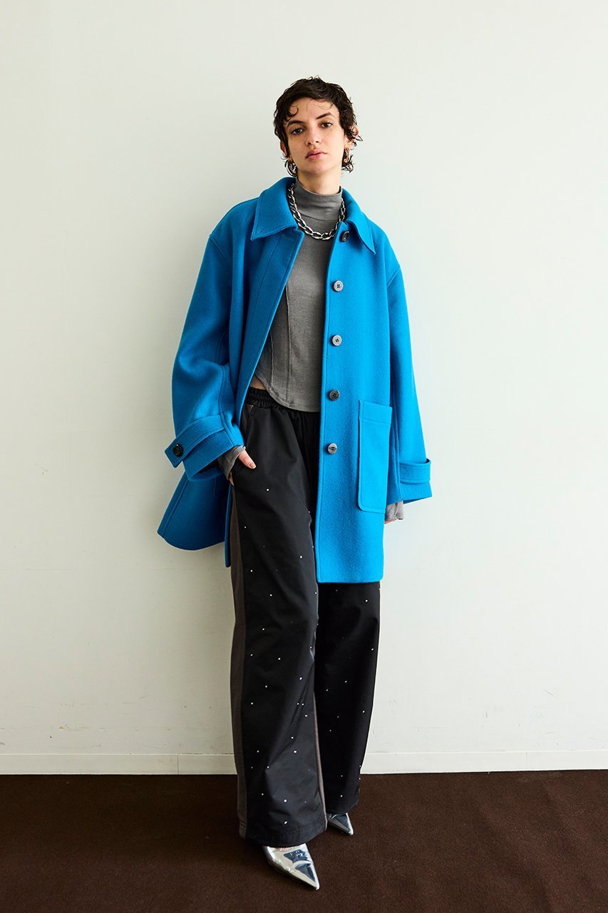 【メゾンスペシャル/MAISON SPECIAL】のDocking Rhinestone Easy Pants/ドッキングラインストーンイージーパンツ 人気、トレンドファッション・服の通販 founy(ファニー) 　ファッション　Fashion　レディースファッション　Fashion for Women　パンツ　Pants & Trousers　ストーン　Stone, Gem-Like　ドッキング　Docking, Mixed Material　フロント　Front, Front Design　ワイド　Wide, Wide Fit　other-7|ID: prp329100004890944 ipo3291000000036556448