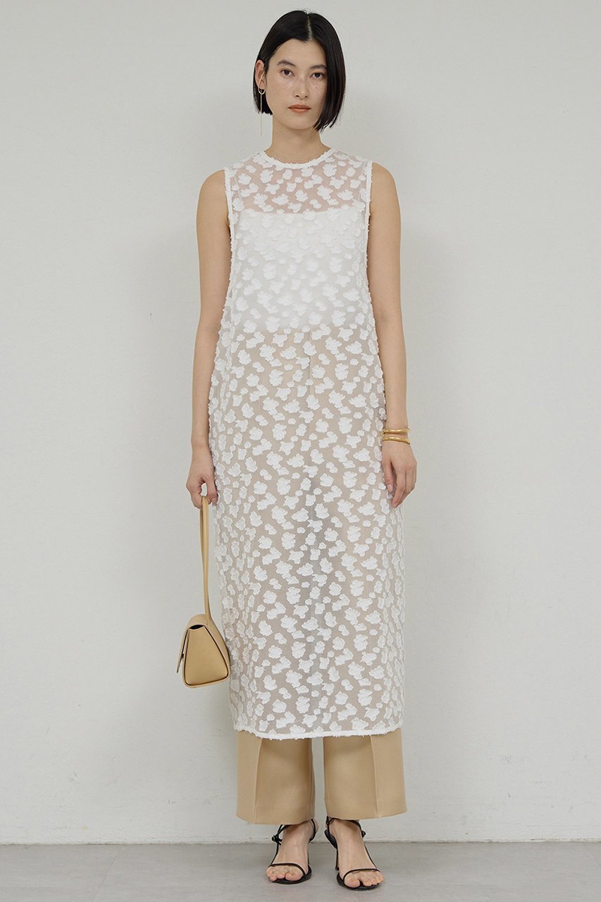 【ガリャルダガランテ/GALLARDAGALANTE】のジャガードシアーワンピース 人気、トレンドファッション・服の通販 founy(ファニー) 　ファッション　Fashion　レディースファッション　Fashion for Women　ワンピース　Dresses　チュニック　Tunic Tops & Dresses　エレガント 上品　Elegant　チュニック　Tunic, Long Top　ロング　Long, Long-Length　 other-1|ID: prp329100004890946 ipo3291000000036556457