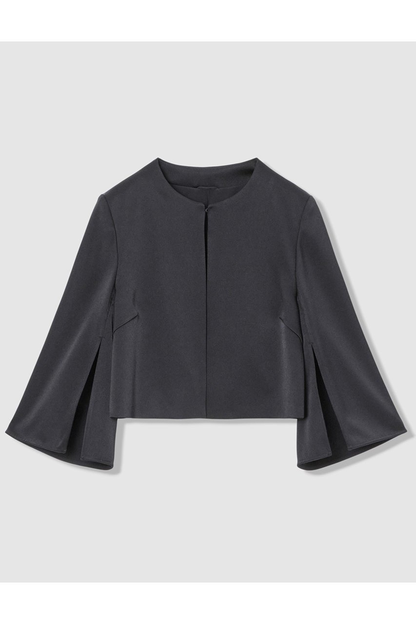 【アナイ/ANAYI】の【Eternal Line 2026】トリアセサテンボレロ ジャケット インテリア・キッズ・メンズ・レディースファッション・服の通販 founy(ファニー) 　ファッション　Fashion　レディースファッション　Fashion for Women　アウター　Coat / Outerwear Collection　レディースジャケット・軽アウター　Jackets　ボレロ・ショート丈ジャケット / ドレス羽織りに　Boleros & Short Jackets　ジャケット　Jacket, Outerwear　スリーブ　Sleeve, Long Sleeve / Short Sleeve　セレモニー　Ceremony　フレア　Flare, Flared　フロント　Front, Front Design　ボレロ　Bolero, Short Cardigan　エレガント 上品　Elegant　再入荷　Restock / Back in Stock　吸水　Absorbent, Quick-Dry　定番　Standard, Basic Item　ネイビー|ID: prp329100004890952 ipo3291000000036556515