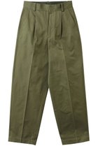 【アルアバイル/allureville】の【LOULOU WILLOUGHBY】タックチノパンツ 人気、トレンドファッション・服の通販 founy(ファニー) ファッション Fashion レディースファッション Fashion for Women パンツ Pants & Trousers センター Center, Center Line チェリー Cherry, Cherry Pattern パイピング Piping, Trim Design プリント Print, Printed Pattern thumbnail カーキ|ID: prp329100004890957 ipo3291000000036556566