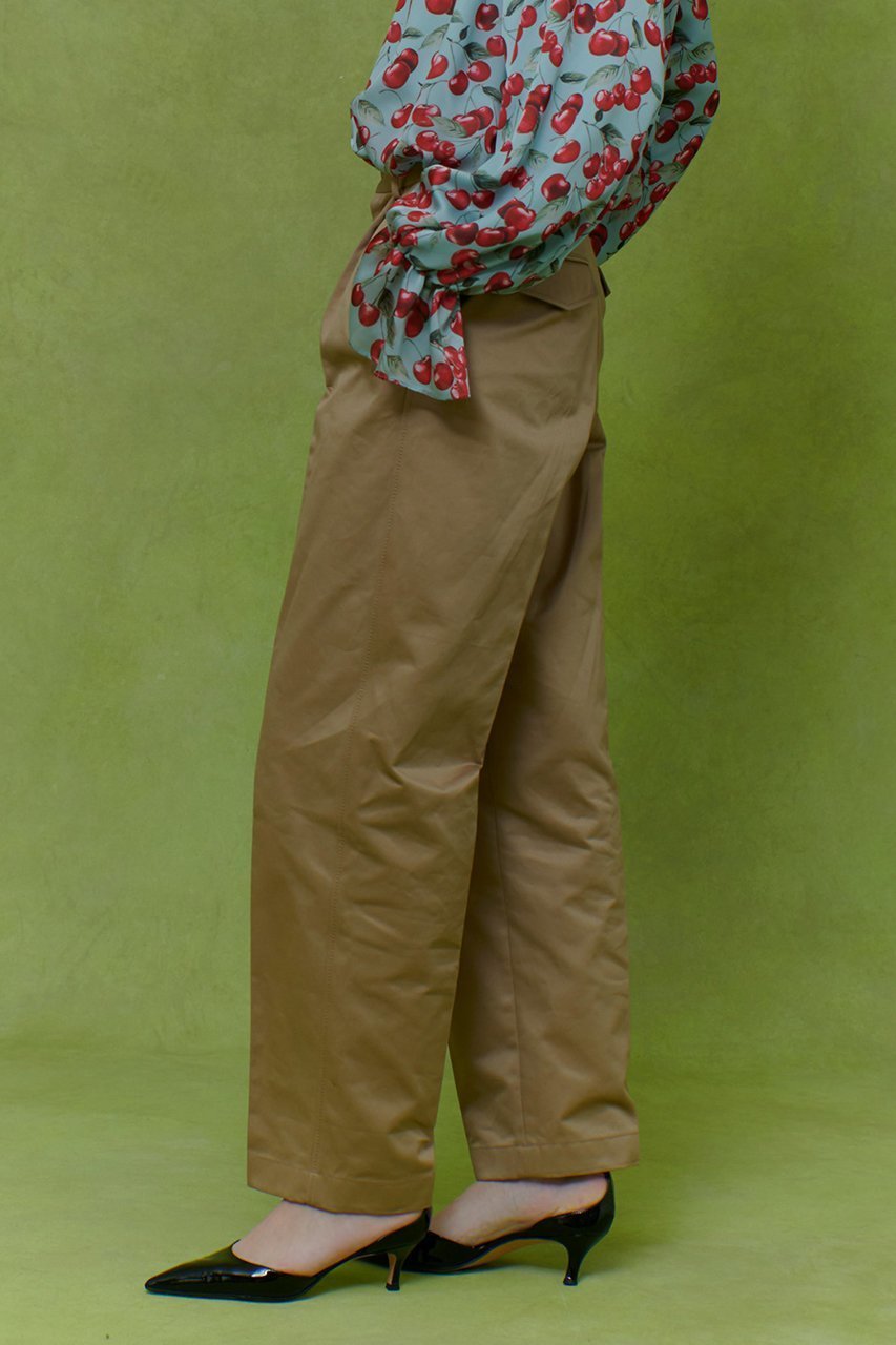 【アルアバイル/allureville】の【LOULOU WILLOUGHBY】タックチノパンツ 人気、トレンドファッション・服の通販 founy(ファニー) 　ファッション　Fashion　レディースファッション　Fashion for Women　パンツ　Pants & Trousers　センター　Center, Center Line　チェリー　Cherry, Cherry Pattern　パイピング　Piping, Trim Design　プリント　Print, Printed Pattern　other-7|ID: prp329100004890957 ipo3291000000036556572