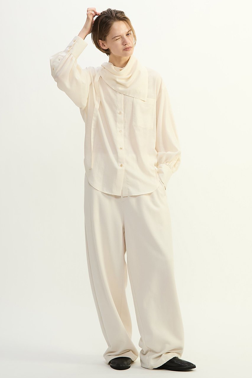 【プレインピープル/PLAIN PEOPLE】のソフト裏毛スウェットスラックスパンツ 人気、トレンドファッション・服の通販 founy(ファニー) 　ファッション　Fashion　レディースファッション　Fashion for Women　パンツ　Pants & Trousers　スラックス　Slacks, Dress Pants　ドローコード　Drawcord, Drawstring Cord　リラックス　Relax, Relaxed Fit　other-4|ID: prp329100004890958 ipo3291000000036556578