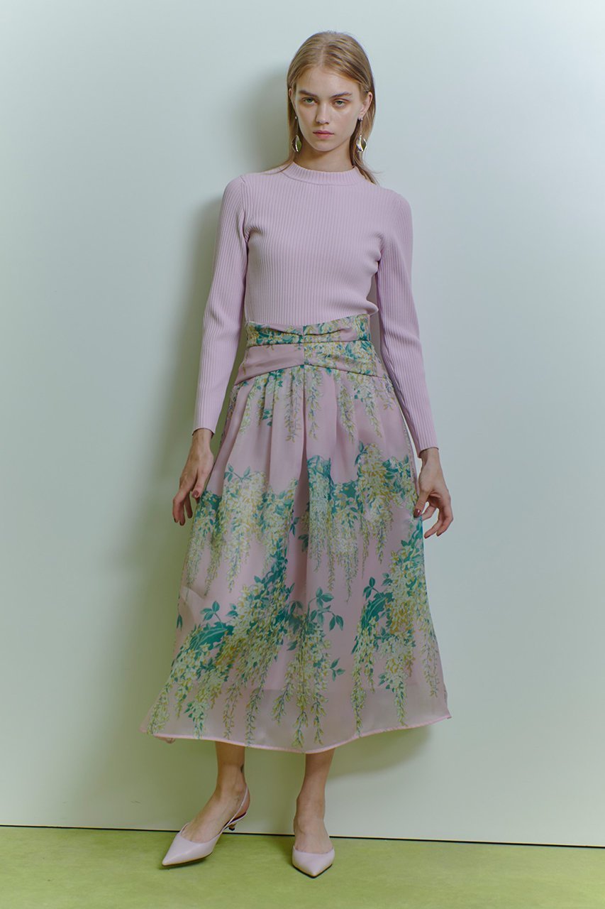 【アルアバイル/allureville】の【LOULOU WILLOUGHBY】RATTI オーガンフラワースカート 人気、トレンドファッション・服の通販 founy(ファニー) ファッション Fashion レディースファッション Fashion for Women スカート Skirts ロングスカート Long Skirts / Maxi & Midi Skirts イエロー Yellow イタリア Italy オーガンジー Organza Fabric フラワー Flower, Floral プリント Print, Printed Pattern ヨーク Yoke, Yoke Design ロング Long, Long-Length 春 Spring other-8|ID: prp329100004890959 ipo3291000000036556590