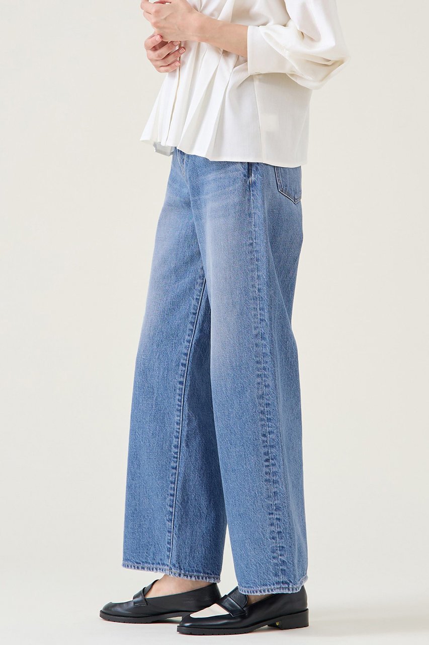 【マルティニーク/martinique】の《別注》【RED CARD TOKYO】35th Anniversary Wide Indigo Mid 人気、トレンドファッション・服の通販 founy(ファニー) 　ファッション　Fashion　レディースファッション　Fashion for Women　パンツ　Pants & Trousers　デニムパンツ・ジーンズ・美脚デニム　Denim Jeans & Pants　ジーンズ　Jeans, Denim Pants　ダメージ　Distressed, Destroyed　デニム　Denim, Jeans Material　ワーク　Workwear, Utility Style　エレガント 上品　Elegant　別注　Limited Edition, Custom Order　other-4|ID: prp329100004890969 ipo3291000000036556669