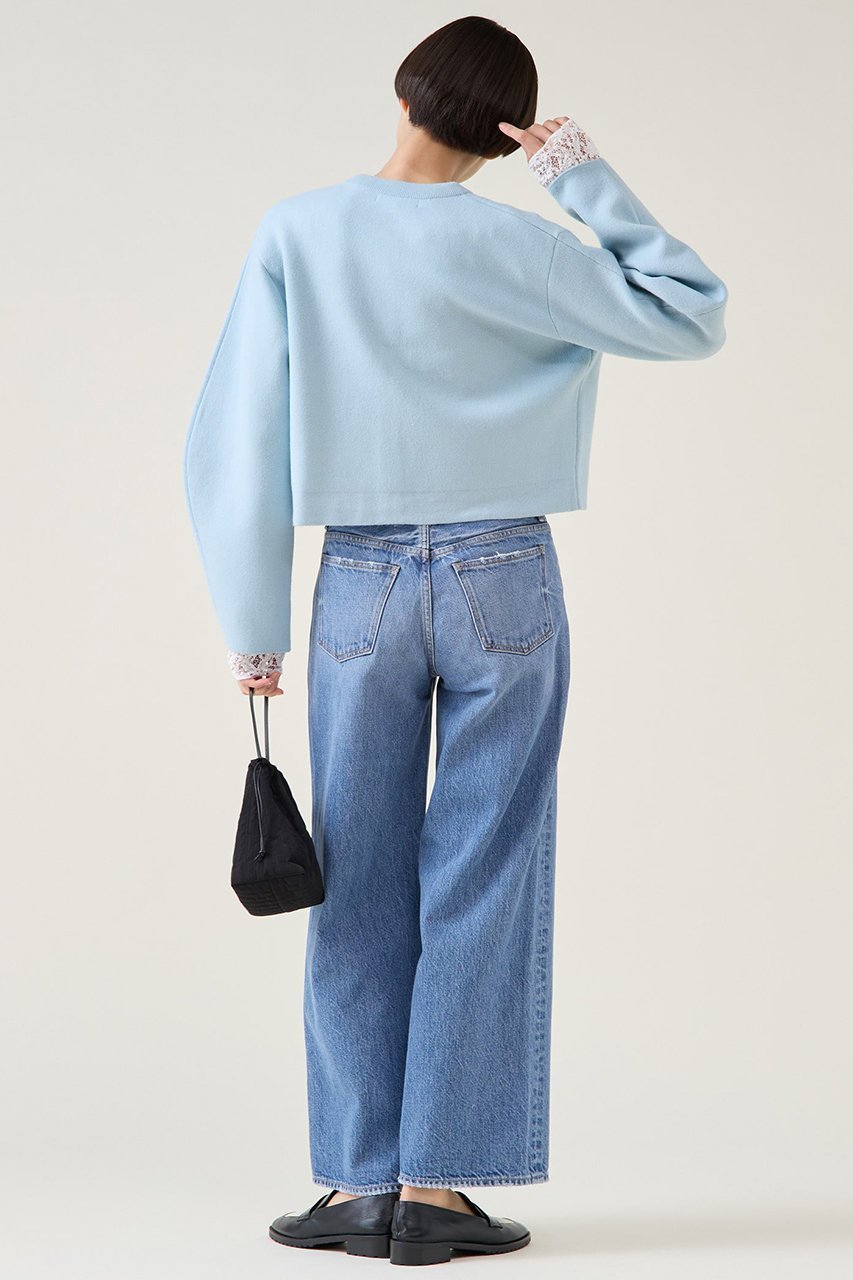 【マルティニーク/martinique】の《別注》【RED CARD TOKYO】35th Anniversary Wide Indigo Mid 人気、トレンドファッション・服の通販 founy(ファニー) 　ファッション　Fashion　レディースファッション　Fashion for Women　パンツ　Pants & Trousers　デニムパンツ・ジーンズ・美脚デニム　Denim Jeans & Pants　ジーンズ　Jeans, Denim Pants　ダメージ　Distressed, Destroyed　デニム　Denim, Jeans Material　ワーク　Workwear, Utility Style　エレガント 上品　Elegant　別注　Limited Edition, Custom Order　other-7|ID: prp329100004890969 ipo3291000000036556672