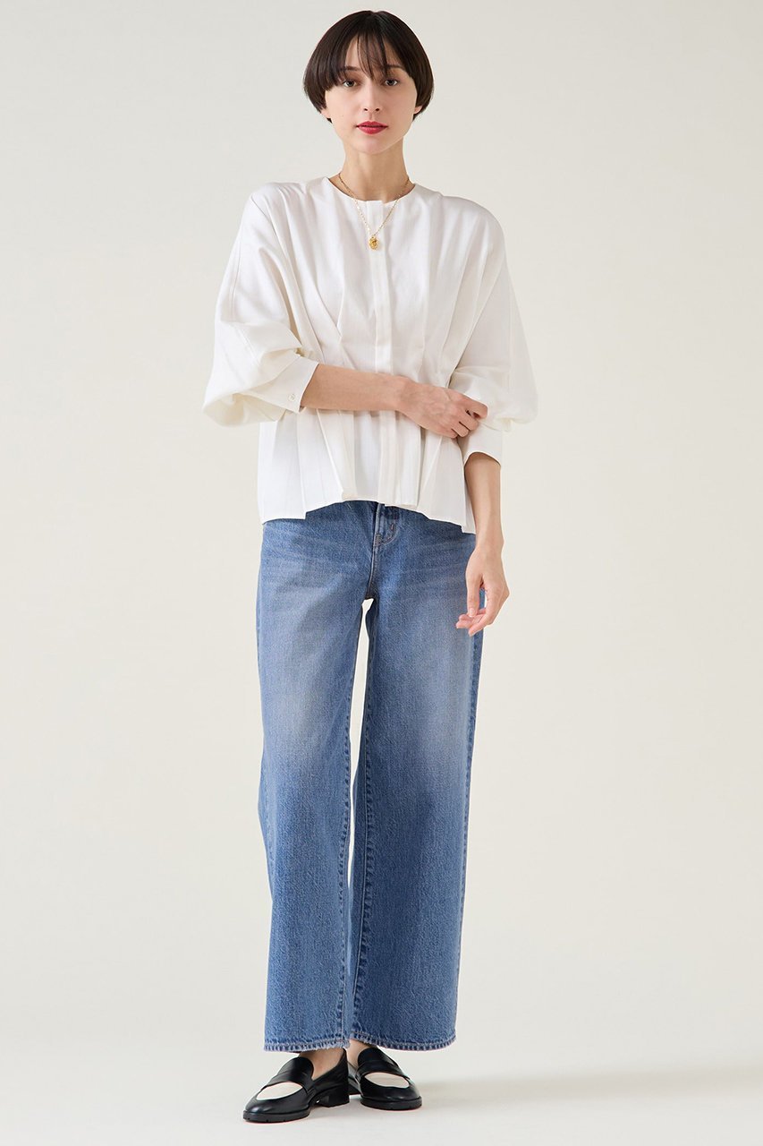 【マルティニーク/martinique】の《別注》【RED CARD TOKYO】35th Anniversary Wide Indigo Mid 人気、トレンドファッション・服の通販 founy(ファニー) 　ファッション　Fashion　レディースファッション　Fashion for Women　パンツ　Pants & Trousers　デニムパンツ・ジーンズ・美脚デニム　Denim Jeans & Pants　ジーンズ　Jeans, Denim Pants　ダメージ　Distressed, Destroyed　デニム　Denim, Jeans Material　ワーク　Workwear, Utility Style　エレガント 上品　Elegant　別注　Limited Edition, Custom Order　other-8|ID: prp329100004890969 ipo3291000000036556673