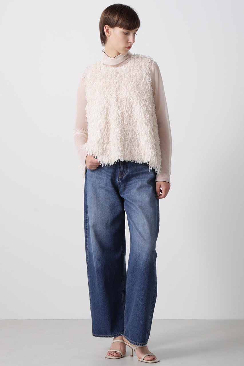 【ヒューエルミュージアム/hueLe Museum】の【hLM】フェザーニット 人気、トレンドファッション・服の通販 founy(ファニー) 　ファッション　Fashion　レディースファッション　Fashion for Women　トップス・カットソー　Cut & Sew Tops　ニット　Knit Tops & Sweaters　カジュアルプルオーバー・ニットトップス　Pullovers & Knit Tops / Casual Pullovers　トレンド　Trend, Trending Now　フェザー　Feather, Feather Detail　フレア　Flare, Flared　other-2|ID: prp329100004890971 ipo3291000000036556688