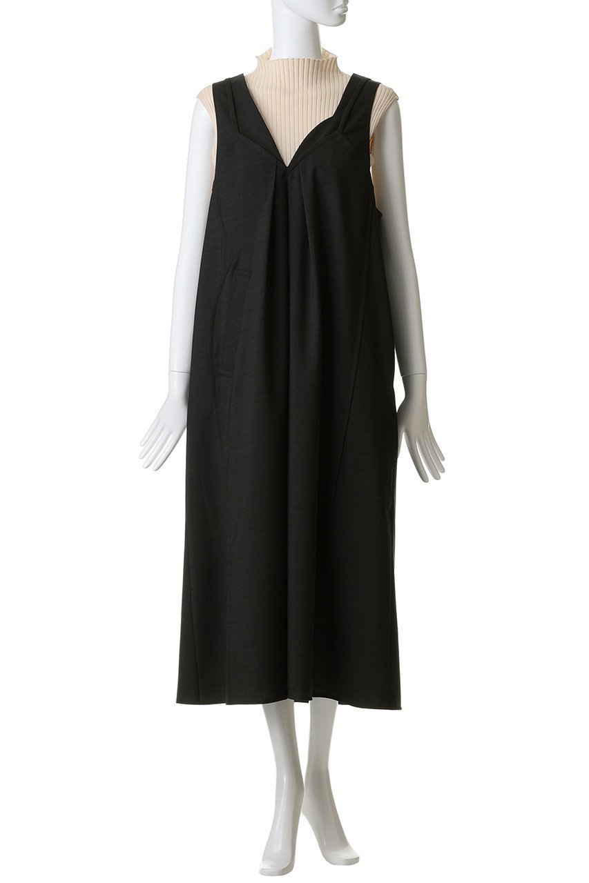 【エンフォルド/ENFOLD】のLAYERED-LIKE JUMPER SKIRT 人気、トレンドファッション・服の通販 founy(ファニー) ファッション Fashion レディースファッション Fashion for Women スカート Skirts ロングスカート Long Skirts / Maxi & Midi Skirts アシンメトリー Asymmetrical Style インナー Innerwear カッティング Cutting Detail シンプル Simple, Minimal ストレッチ Stretch, Stretchy Fabric ドレス Dress, One-Piece ドレープ Drape, Draping Fabric ロング Long, Long-Length 切替 Switching, Contrast Panel other-2|ID: prp329100004890972 ipo3291000000036556692