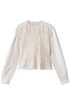 【マルティニーク/martinique】のシャーリングコンビプルオーバー 人気、トレンドファッション・服の通販 founy(ファニー) ファッション Fashion レディースファッション Fashion for Women トップス・カットソー Cut & Sew Tops シャツ・ブラウス・オフィスカジュアル Elegant Blouses & Button-Ups ロングTシャツ・Tシャツ Longline T-Shirts & Tees カジュアルプルオーバー・ニットトップス Pullovers & Knit Tops / Casual Pullovers カットソー・ベーシックTシャツ Cut-and-Sewn Tops / Stretch Tees & Basics おすすめ Recommended / Our Picks シャーリング Shirring, Ruched スリーブ Sleeve, Long Sleeve / Short Sleeve パーティ Party, Party Style フィット Fit, Slim Fit フレア Flare, Flared ロング Long, Long-Length thumbnail ホワイト|ID: prp329100004890977 ipo3291000000036556723