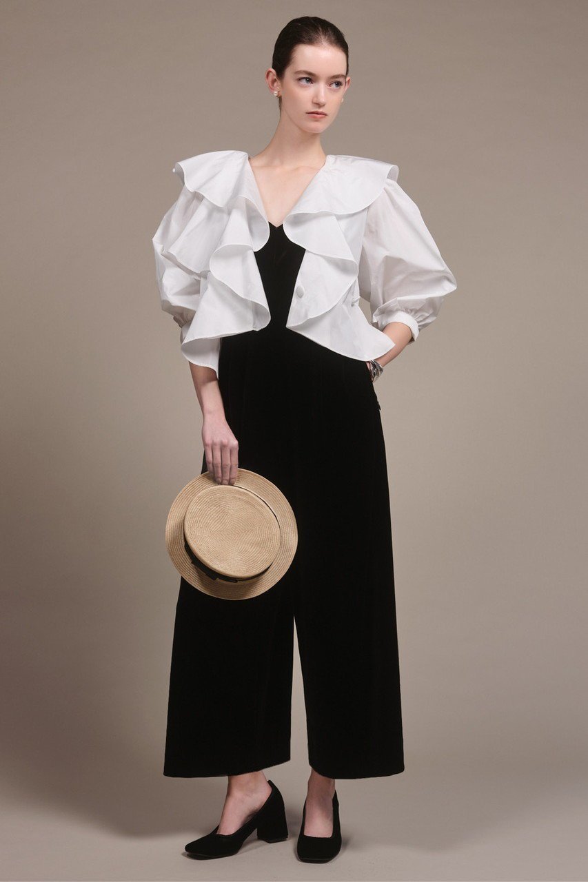 【デイジーリン/DAISY LIN】のGraceful Blouse 人気、トレンドファッション・服の通販 founy(ファニー) 　ファッション　Fashion　レディースファッション　Fashion for Women　トップス・カットソー　Cut & Sew Tops　シャツ・ブラウス・オフィスカジュアル　Elegant Blouses & Button-Ups　アシンメトリー　Asymmetrical Style　カフス　Cuff Design　クラシック　Classic, Timeless Style　スリーブ　Sleeve, Long Sleeve / Short Sleeve　チェック　Check, Plaid, Tartan　フリル　Frill, Ruffle　フロント　Front, Front Design　モダン　Modern, Contemporary　モノトーン　Monotone, Black and White　ロング　Long, Long-Length　エレガント 上品　Elegant　洗える　Machine Washable　other-6|ID: prp329100004890981 ipo3291000000036556787