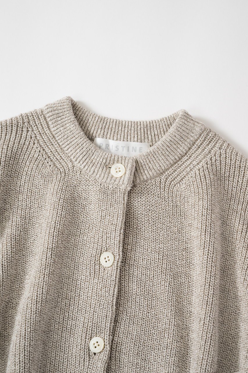 【プリスティン/PRISTINE】のコットンリネンヤク片畦ニットカーデ 人気、トレンドファッション・服の通販 founy(ファニー) 　ファッション　Fashion　レディースファッション　Fashion for Women　トップス・カットソー　Cut & Sew Tops　ニット　Knit Tops & Sweaters　カーディガン・羽織り　Layered Style Cardigans　カーディガン　Cardigan, Knitwear　コンパクト　Compact, Small Size　ショール　Shawl, Wrap　スタンダード　Standard, Basic　スリーブ　Sleeve, Long Sleeve / Short Sleeve　バランス　Balance, Style Balance　ミックス　Mix, Mixed Style　メランジ　Melange, Mixed Yarn　リネン　Linen, Linen Fabric　人気　Popular, Best Seller　春　Spring　畦　Ribbed Knit　other-2|ID: prp329100004890984 ipo3291000000036556806