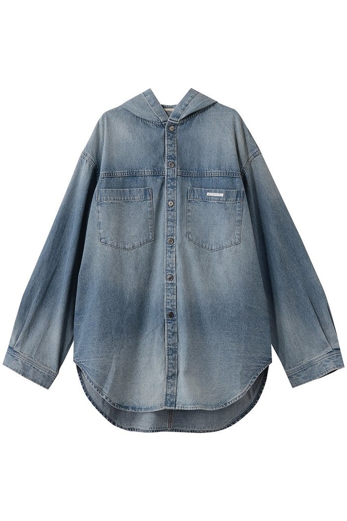 【プランク プロジェクト/PRANK PROJECT】のデニムフーディシャツ インテリア・キッズ・メンズ・レディースファッション・服の通販 founy(ファニー) https://founy.com/ ファッション Fashion レディースファッション Fashion for Women トップス・カットソー Cut & Sew Tops シャツ・ブラウス・オフィスカジュアル Elegant Blouses & Button-Ups おすすめ Recommended / Our Picks インナー Innerwear キャミソール Camisole, Spaghetti Strap Top ジャケット Jacket, Outerwear スリーブ Sleeve, Long Sleeve / Short Sleeve デニム Denim, Jeans Material ブルゾン Blouson, Bomber Jacket ランダム Random, Irregular レース Lace, Lace Fabric ロング Long, Long-Length ヴィンテージ Vintage Style |ID: prp329100004890996 ipo3291000000036556898