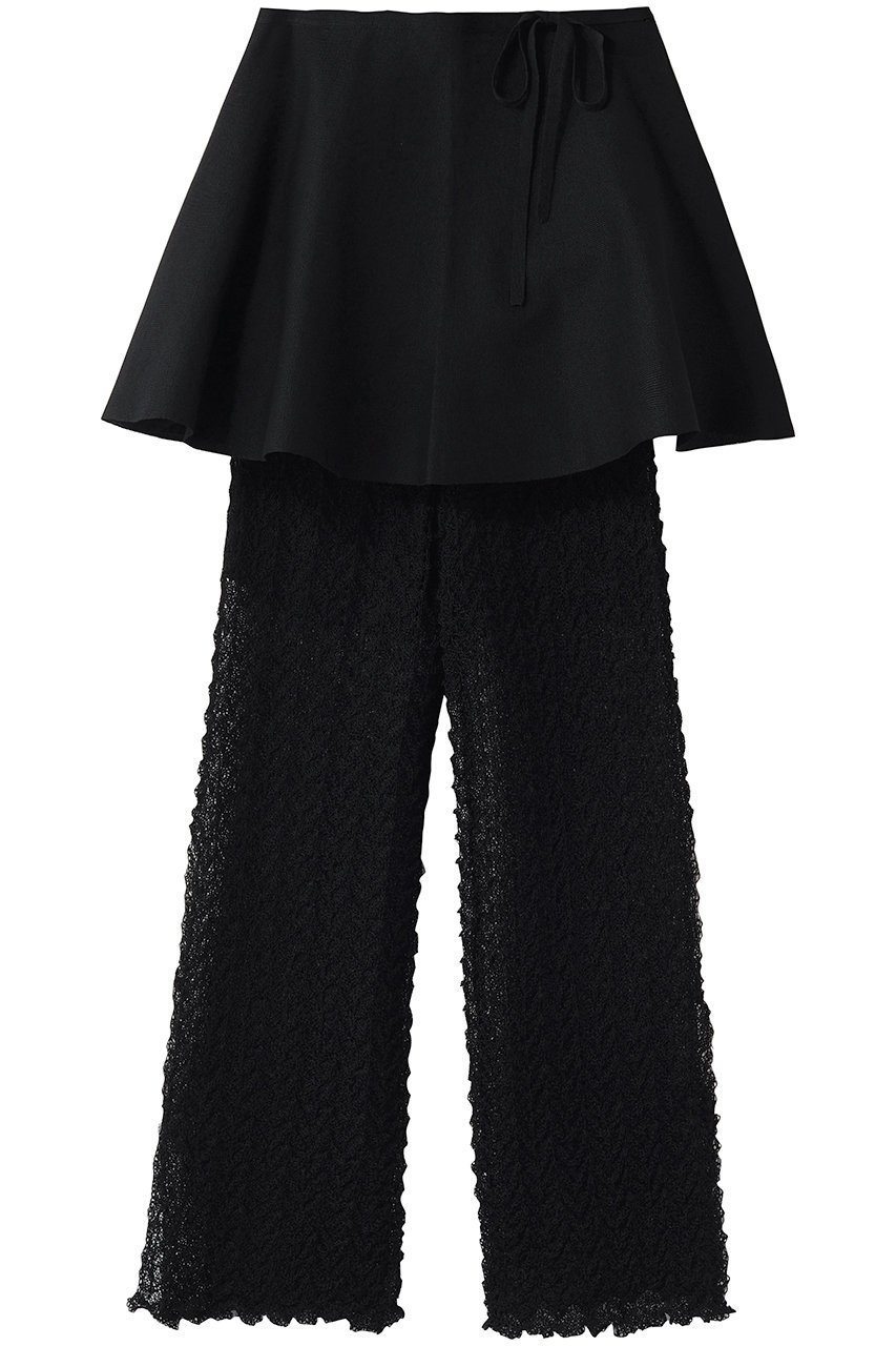 【プランク プロジェクト/PRANK PROJECT】のスカートコンビニットパンツ インテリア・キッズ・メンズ・レディースファッション・服の通販 founy(ファニー) ファッション Fashion レディースファッション Fashion for Women スカート Skirts パンツ Pants & Trousers おすすめ Recommended / Our Picks コンビ Combo, Combination Style バランス Balance, Style Balance フォルム Silhouette, Form 透かし Cut-Out, Lacework BLK(ブラック)|ID: prp329100004891016 ipo3291000000036557111