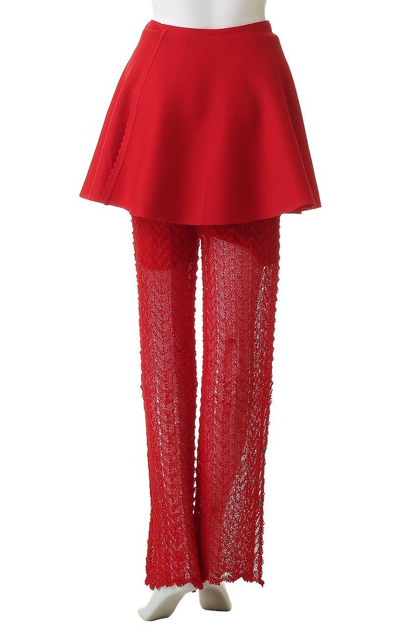 【プランク プロジェクト/PRANK PROJECT】のスカートコンビニットパンツ 人気、トレンドファッション・服の通販 founy(ファニー) ファッション Fashion レディースファッション Fashion for Women スカート Skirts パンツ Pants & Trousers おすすめ Recommended / Our Picks コンビ Combo, Combination Style バランス Balance, Style Balance フォルム Silhouette, Form 透かし Cut-Out, Lacework other-4|ID: prp329100004891016 ipo3291000000036557116