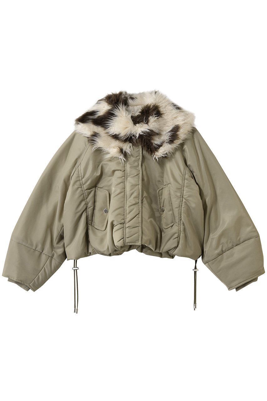 【メゾンスペシャル/MAISON SPECIAL】のFur Collar Padded Blouson/中綿ブルゾン インテリア・キッズ・メンズ・レディースファッション・服の通販 founy(ファウニー) 　ファッション　Fashion　レディースファッション　Fashion for Women　アウター　Coat / Outerwear Collection　レディースジャケット・軽アウター　Jackets　ブルゾンジャケット・スポーティアウター　Blouson Jackets　ショート　Short, Short Length　ジャケット　Jacket, Outerwear　バルーン　Balloon, Balloon Silhouette　ブルゾン　Blouson, Bomber Jacket　冬　Winter / This Winter　KHK(カーキ)|ID: prp329100004891017 ipo3291000000036557123