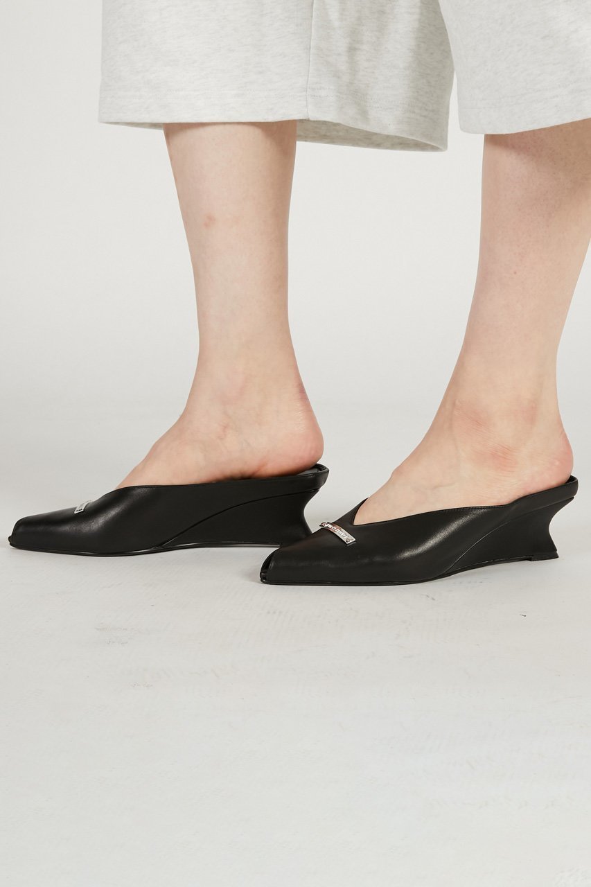 【プランク プロジェクト/PRANK PROJECT】のミドルウェッジソールVカットミュール 人気、トレンドファッション・服の通販 founy(ファニー) 　ファッション　Fashion　レディースファッション　Fashion for Women　おすすめ　Recommended / Our Picks　ウェッジ　Wedge Heels　オープントゥ　Open Toe Shoes　サンダル　Sandals, Summer Shoes　トレンド　Trend, Trending Now　フィット　Fit, Slim Fit　ミュール　Mule, Backless Shoes　other-8|ID: prp329100004891024 ipo3291000000036557176