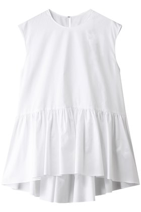 【ドメル/DOMELLE】のコットン ギャザード ブラウス 人気、トレンドファッション・服の通販 founy(ファニー) ファッション Fashion レディースファッション Fashion for Women トップス・カットソー Cut & Sew Tops キャミソール&ノースリーブ Camisoles & Sleeveless Tops シャツ・ブラウス・オフィスカジュアル Elegant Blouses & Button-Ups ギャザー Gathered, Ruffled ネップ Nepp, Slub Yarn ノースリーブ Sleeveless, No-Sleeve バランス Balance, Style Balance ミックス Mix, Mixed Style ワイド Wide, Wide Fit エレガント 上品 Elegant |ID:prp329100004891028