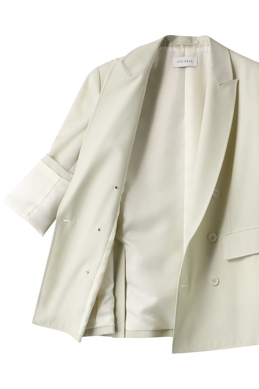 【ヒューエルミュージアム/hueLe Museum】の【STUMBLY】 Double Breasted Jacket 人気、トレンドファッション・服の通販 founy(ファニー) 　ファッション　Fashion　レディースファッション　Fashion for Women　アウター　Coat / Outerwear Collection　レディースジャケット・軽アウター　Jackets　カッティング　Cutting Detail　シンプル　Simple, Minimal　ジャケット　Jacket, Outerwear　other-6|ID: prp329100004891046 ipo3291000000036557362