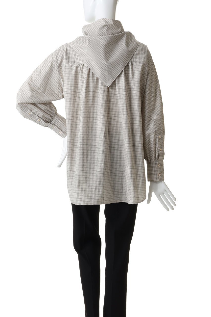 【プレインピープル/PLAIN PEOPLE】のコットンシルクビエラタイプライターチェックブラウス 人気、トレンドファッション・服の通販 founy(ファニー) ファッション Fashion レディースファッション Fashion for Women トップス・カットソー Cut & Sew Tops シャツ・ブラウス・オフィスカジュアル Elegant Blouses & Button-Ups スカート Skirts シルク Silk, 100% Silk スラックス Slacks, Dress Pants スリーブ Sleeve, Long Sleeve / Short Sleeve チェック Check, Plaid, Tartan デニム Denim, Jeans Material リボン Ribbon, Bow ロング Long, Long-Length other-4|ID: prp329100004891080 ipo3291000000036558219