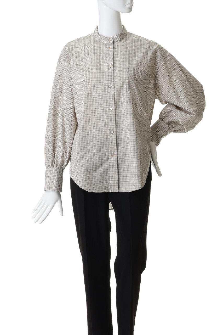 【プレインピープル/PLAIN PEOPLE】のコットンシルクビエラタイプライターチェックブラウス 人気、トレンドファッション・服の通販 founy(ファニー) ファッション Fashion レディースファッション Fashion for Women トップス・カットソー Cut & Sew Tops シャツ・ブラウス・オフィスカジュアル Elegant Blouses & Button-Ups スカート Skirts シルク Silk, 100% Silk スラックス Slacks, Dress Pants スリーブ Sleeve, Long Sleeve / Short Sleeve チェック Check, Plaid, Tartan デニム Denim, Jeans Material リボン Ribbon, Bow ロング Long, Long-Length other-6|ID: prp329100004891080 ipo3291000000036558221