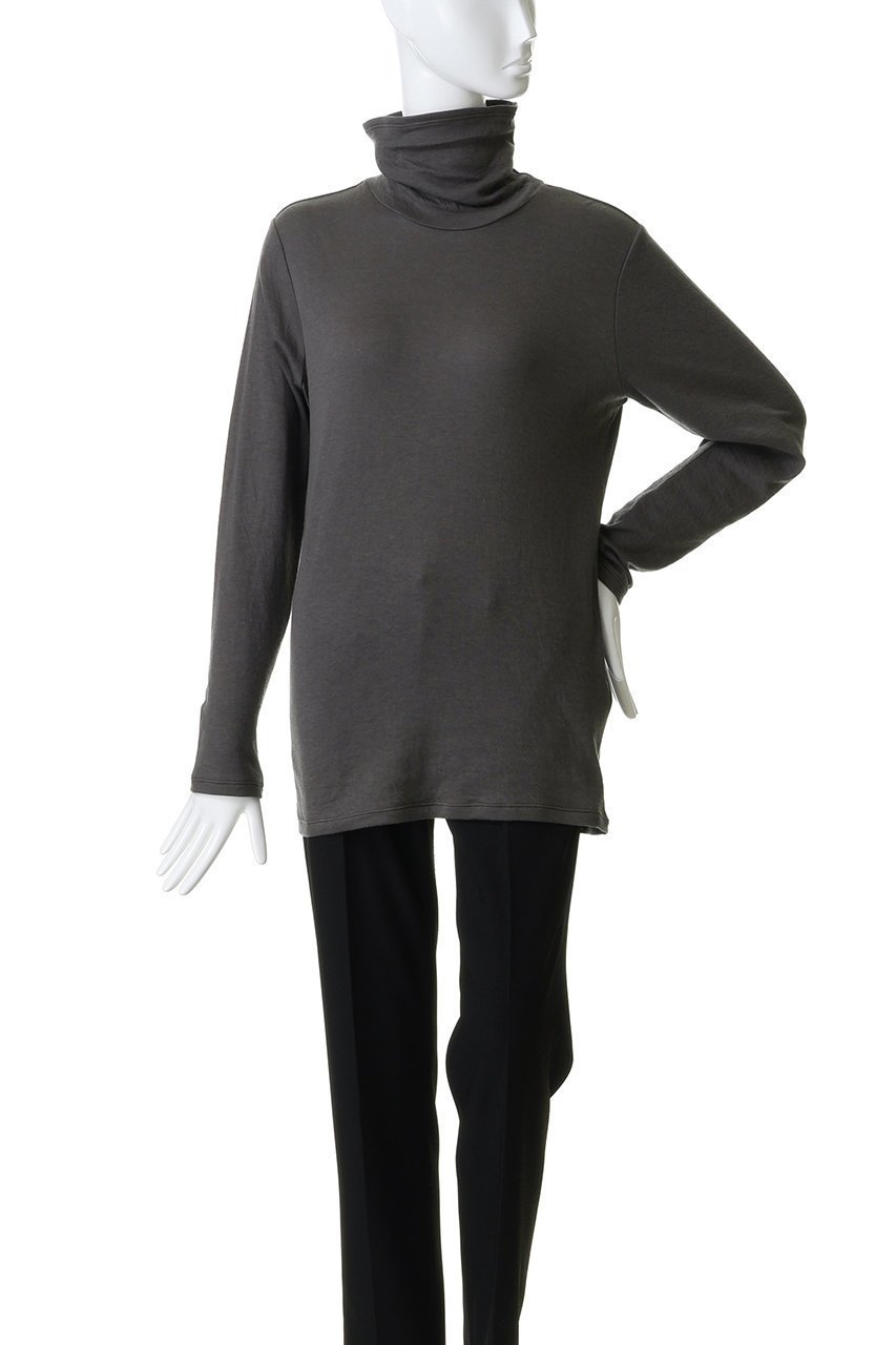 【プレインピープル/PLAIN PEOPLE】のスーピマカシミヤダブルガーゼロングTシャツ 人気、トレンドファッション・服の通販 founy(ファニー) 　ファッション　Fashion　レディースファッション　Fashion for Women　トップス・カットソー　Cut & Sew Tops　シャツ・ブラウス・オフィスカジュアル　Elegant Blouses & Button-Ups　ロングTシャツ・Tシャツ　Longline T-Shirts & Tees　カットソー・ベーシックTシャツ　Cut-and-Sewn Tops / Stretch Tees & Basics　ジャケット　Jacket, Outerwear　スリーブ　Sleeve, Long Sleeve / Short Sleeve　ハイネック　High Neck, Mock Neck　ロング　Long, Long-Length　other-2|ID: prp329100004891087 ipo3291000000036558274