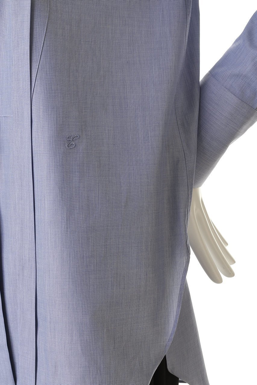 【エブール/ebure】のエッセンシャルコットン バンドカラーシャツ 人気、トレンドファッション・服の通販 founy(ファニー) 　ファッション　Fashion　レディースファッション　Fashion for Women　トップス・カットソー　Cut & Sew Tops　シャツ・ブラウス・オフィスカジュアル　Elegant Blouses & Button-Ups　スリーブ　Sleeve, Long Sleeve / Short Sleeve　トレンド　Trend, Trending Now　ロング　Long, Long-Length　エレガント 上品　Elegant　other-6|ID: prp329100004891095 ipo3291000000036558344