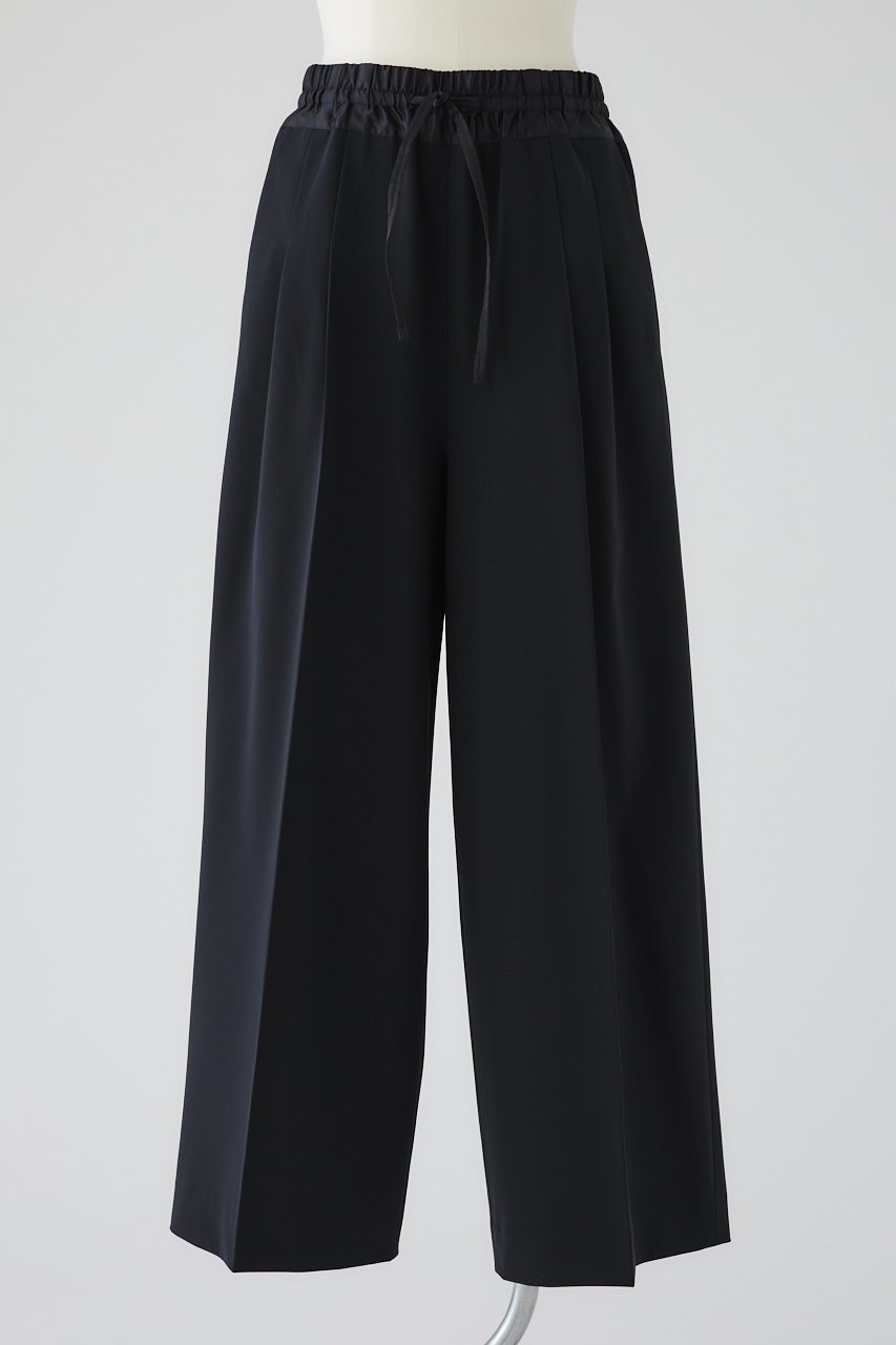 【リムアーク/RIM.ARK】のTextile hybrid PT/パンツ インテリア・キッズ・メンズ・レディースファッション・服の通販 founy(ファニー) 　ファッション　Fashion　レディースファッション　Fashion for Women　パンツ　Pants & Trousers　おすすめ　Recommended / Our Picks　カットソー　Cut and Sewn Top　サンダル　Sandals, Summer Shoes　シューズ　Shoes, Footwear　セットアップ　Set-Up, Coordinated Outfit　ツイル　Twist, Twisted Detail　リラックス　Relax, Relaxed Fit　ルーズ　Loose, Oversized　再入荷　Restock / Back in Stock　ダークネイビー|ID: prp329100004891100 ipo3291000000036558378