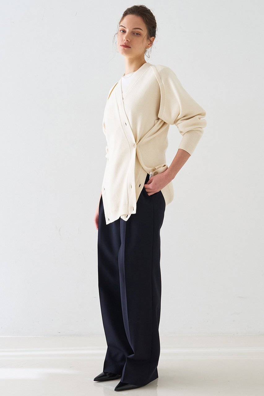 【デザイン ワークス/DESIGN WORKS】のコットンカシミヤセベラルウエーズニットカーディガン 人気、トレンドファッション・服の通販 founy(ファニー) 　ファッション　Fashion　レディースファッション　Fashion for Women　トップス・カットソー　Cut & Sew Tops　ニット　Knit Tops & Sweaters　カーディガン・羽織り　Layered Style Cardigans　おすすめ　Recommended / Our Picks　なめらか　Smooth, Silky Texture　カットソー　Cut and Sewn Top　カーディガン　Cardigan, Knitwear　スリット　Slit, Slit Detail　ベスト　Vest, Waistcoat　other-8|ID: prp329100004891115 ipo3291000000036558522