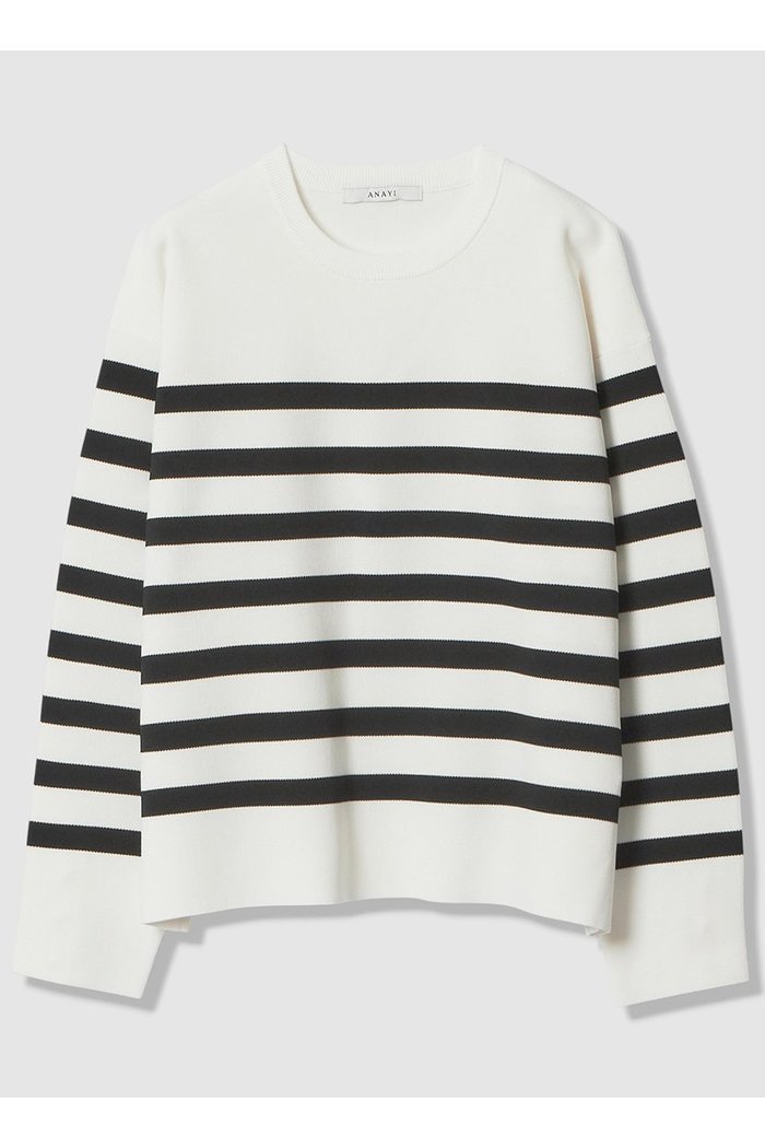 【アナイ/ANAYI】のスリーブ釦ボーダー プルオーバー インテリア・キッズ・メンズ・レディースファッション・服の通販 founy(ファニー) https://founy.com/ ファッション Fashion レディースファッション Fashion for Women トップス・カットソー Cut & Sew Tops ニット Knit Tops & Sweaters カジュアルプルオーバー・ニットトップス Pullovers & Knit Tops / Casual Pullovers おすすめ Recommended / Our Picks ストレッチ Stretch, Stretchy Fabric スリーブ Sleeve, Long Sleeve / Short Sleeve ボーダー Border, Stripe ミラノリブ Milano Rib, Milano Stitch 定番 Standard, Basic Item 春 Spring |ID: prp329100004891121 ipo3291000000036909293