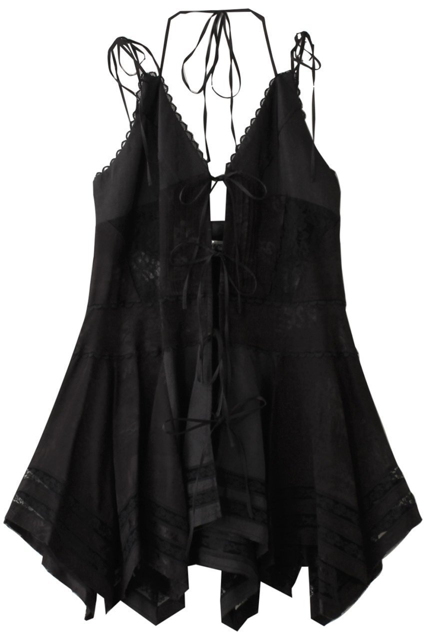 【プランク プロジェクト/PRANK PROJECT】のハンカチーフヘムミニドレス / Handkerchief Hem Mini Dress 人気、トレンドファッション・服の通販 founy(ファニー) 　ファッション　Fashion　レディースファッション　Fashion for Women　トップス・カットソー　Cut & Sew Tops　キャミソール&ノースリーブ　Camisoles & Sleeveless Tops　シャツ・ブラウス・オフィスカジュアル　Elegant Blouses & Button-Ups　ロングTシャツ・Tシャツ　Longline T-Shirts & Tees　カットソー・ベーシックTシャツ　Cut-and-Sewn Tops / Stretch Tees & Basics　ワンピース　Dresses　フォーマル・パーティードレス・結婚式用ドレス　Elegant & Casual Dresses　おすすめ　Recommended / Our Picks　とろみ　Fluid, Flowy Fabric　アンティーク　Antique-Inspired　インナー　Innerwear　キャミソール　Camisole, Spaghetti Strap Top　タンク　Tank Top, Sleeveless Top　デニム　Denim, Jeans Material　ドレス　Dress, One-Piece　リボン　Ribbon, Bow　レース　Lace, Lace Fabric　ワイド　Wide, Wide Fit　今季　This Season, Current Season　 other-1|ID: prp329100004891136 ipo3291000000036558808